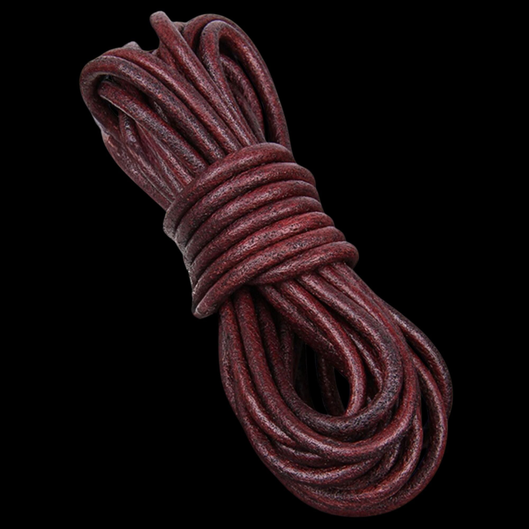 2-meter Round Cow Leather Cord