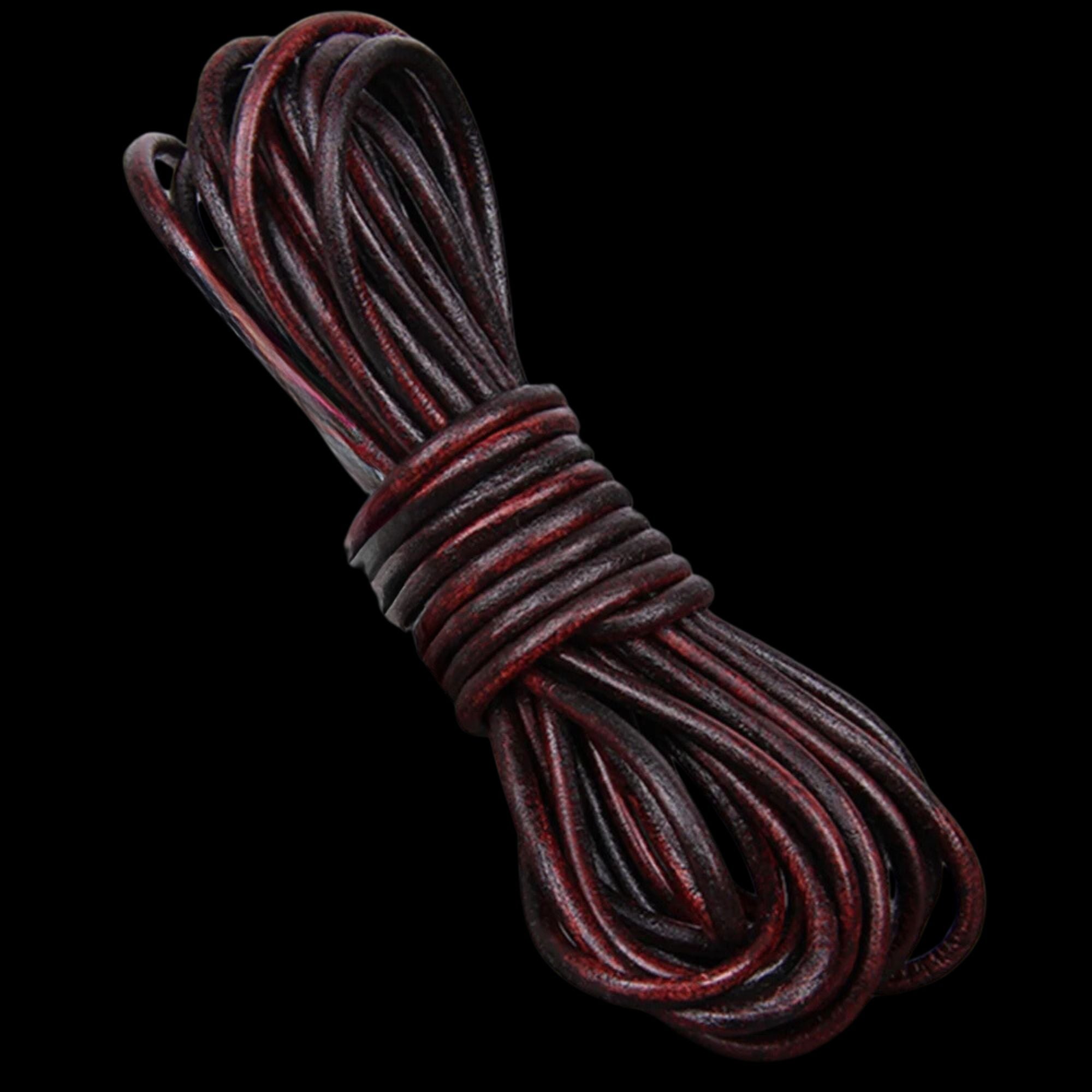 2-meter Round Cow Leather Cord
