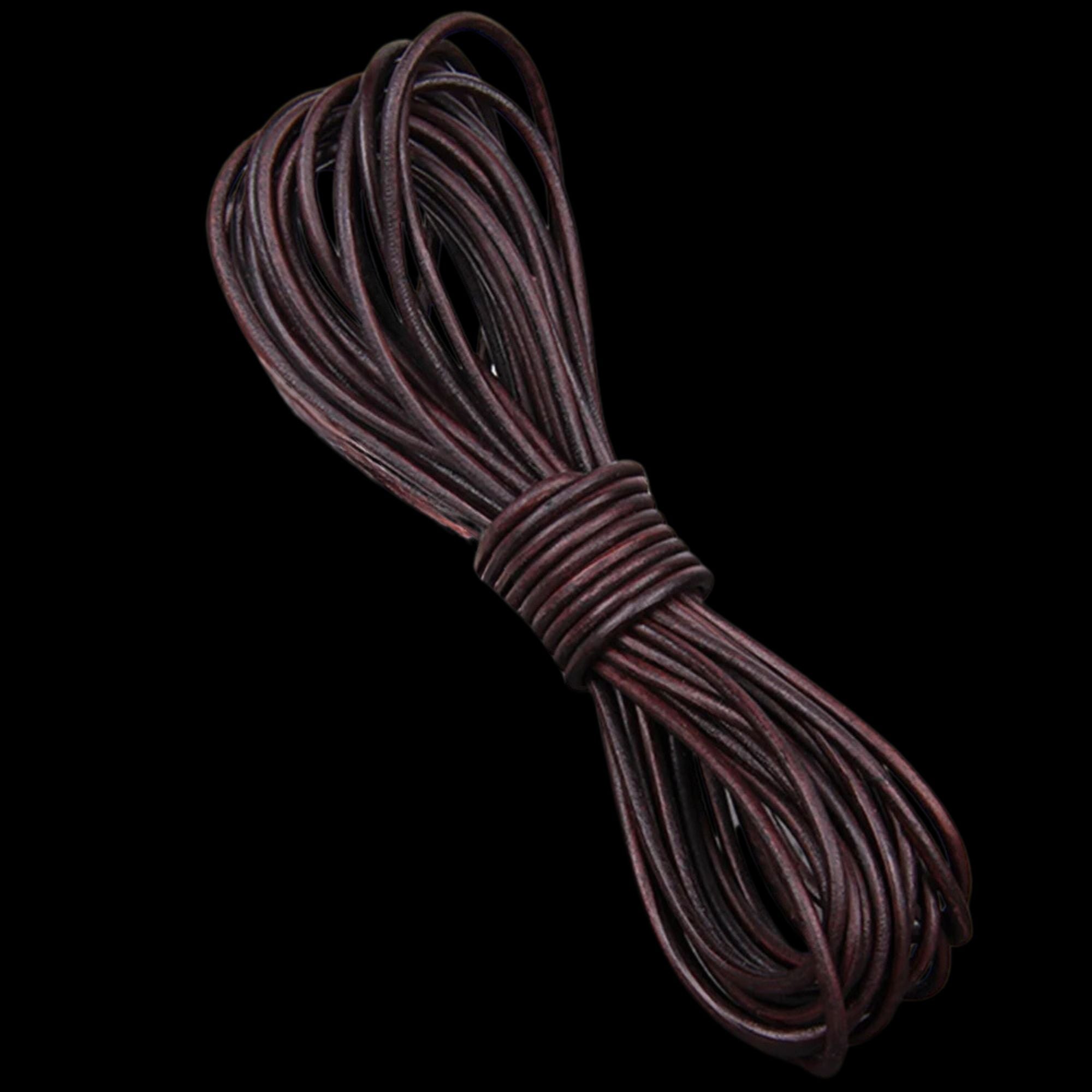 2-meter Round Cow Leather Cord