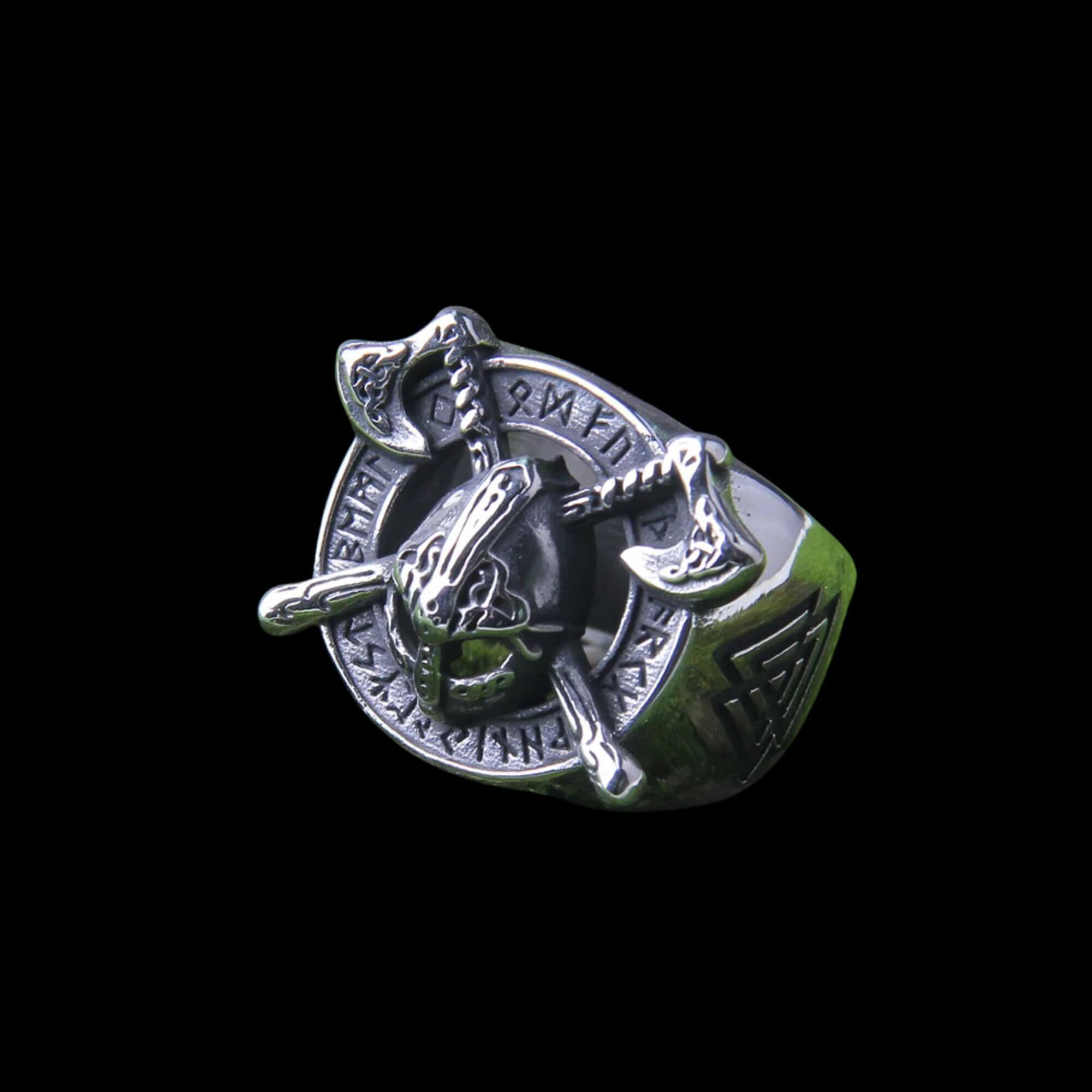 Berserker Double Axes Ring