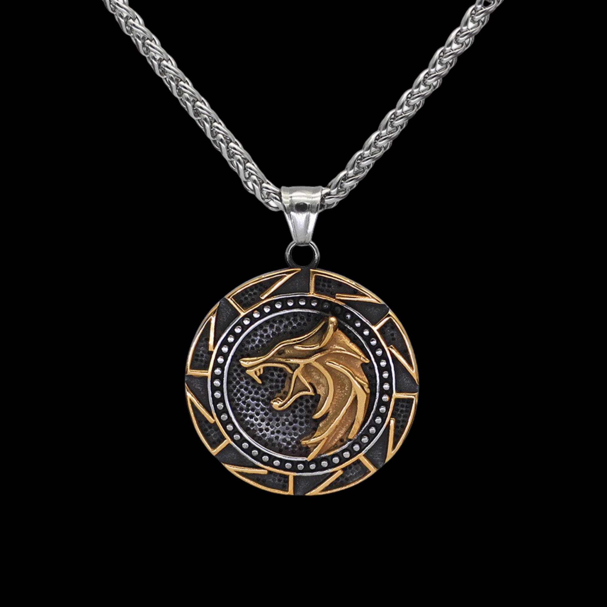 Fenrir's Golden Howl Necklace