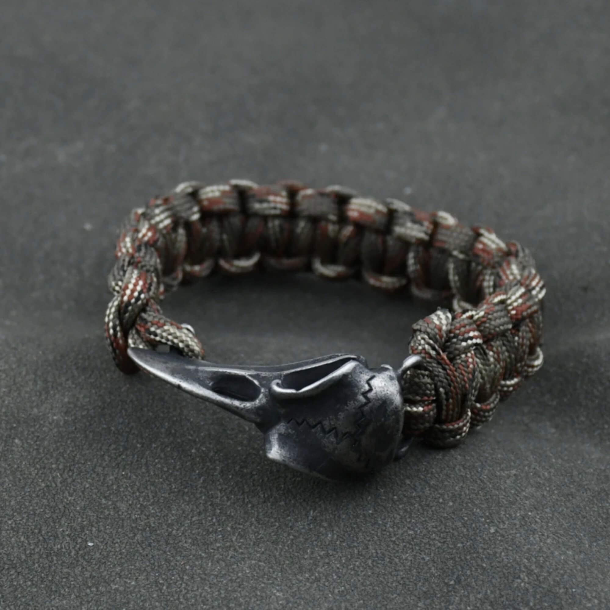 Raven Skull Paracord Bracelet
