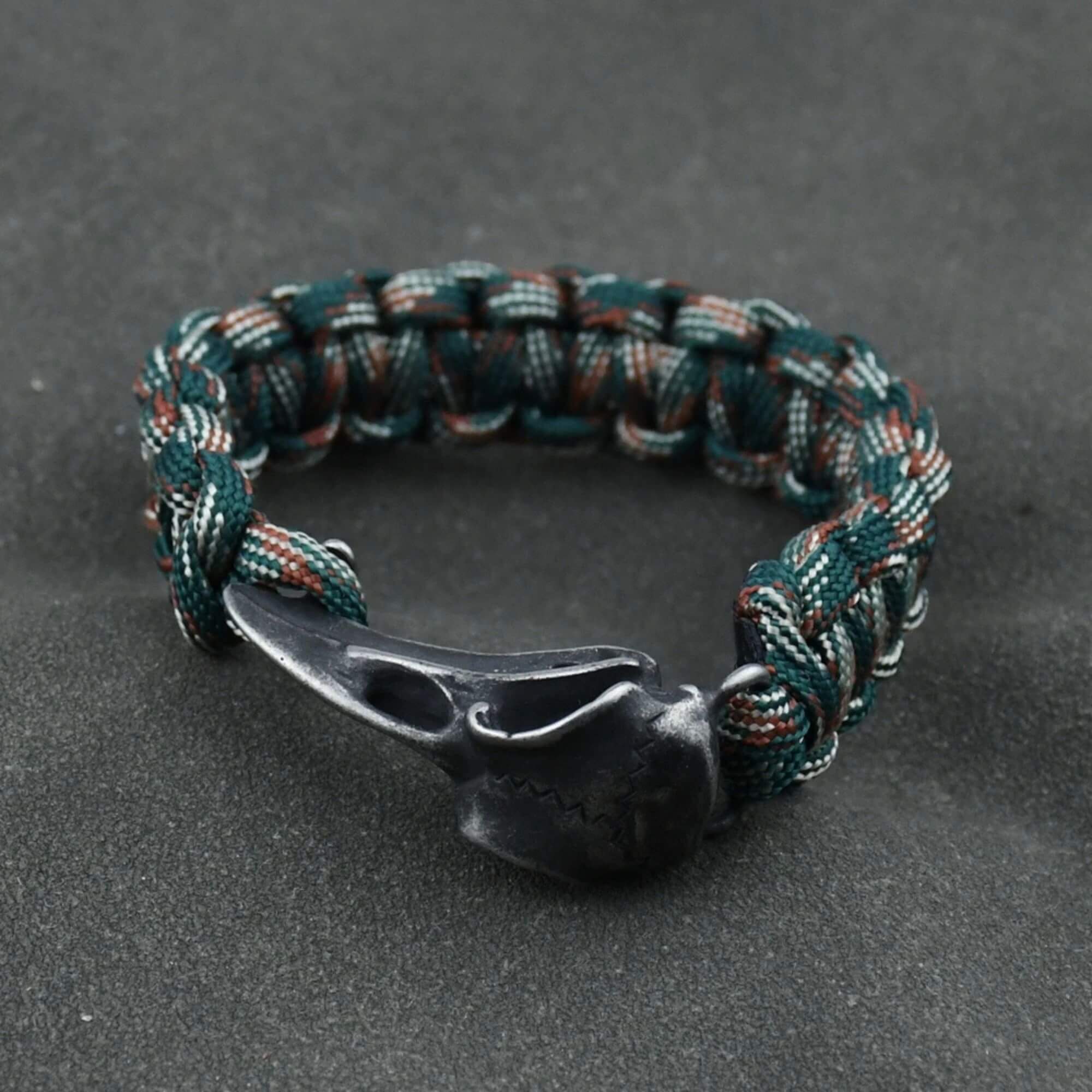 Raven Skull Paracord Bracelet