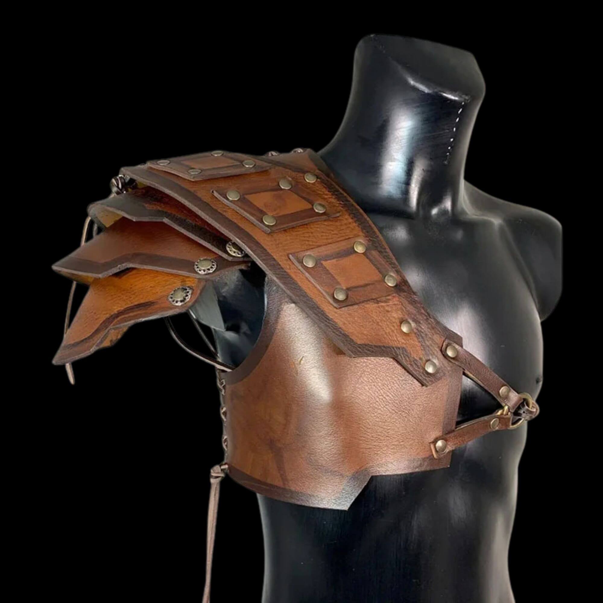 Shoulder Armor Pauldrons - Genuine Leather Shoulder Armor top