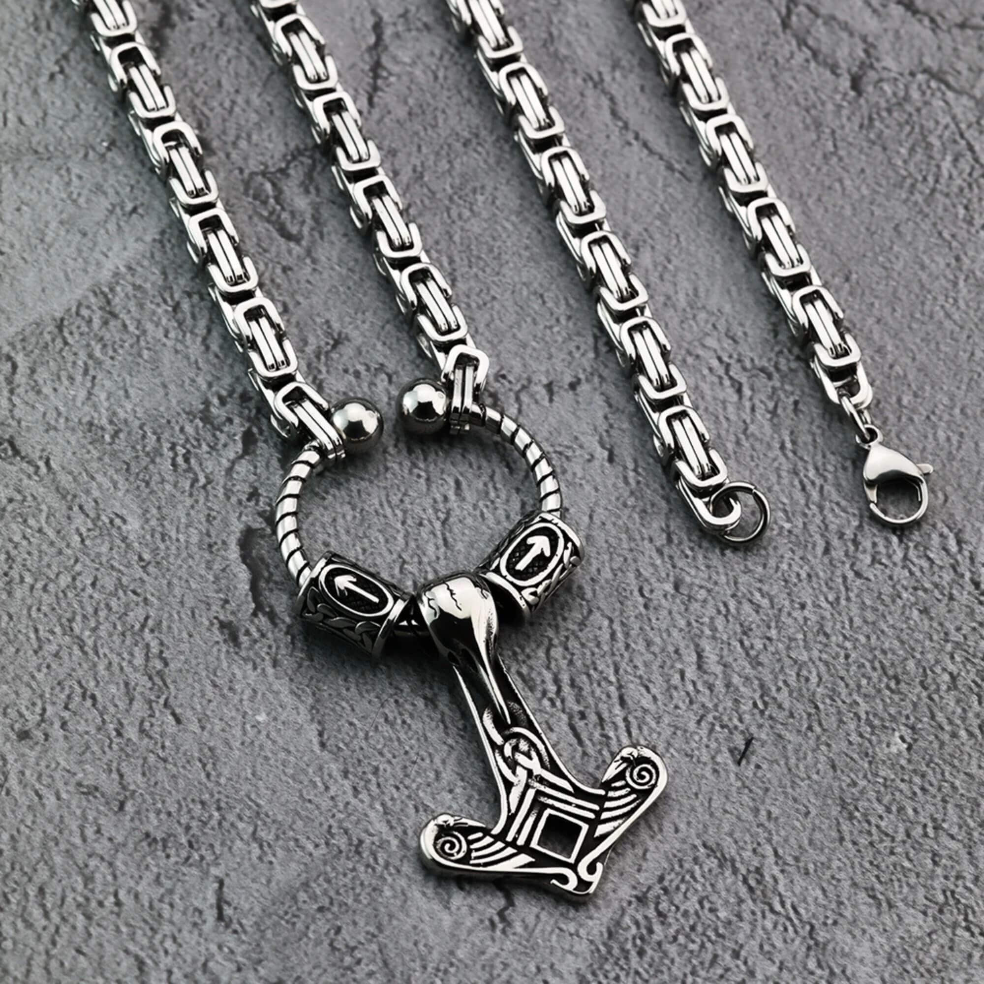 Mjolnir Kings Chain Necklace