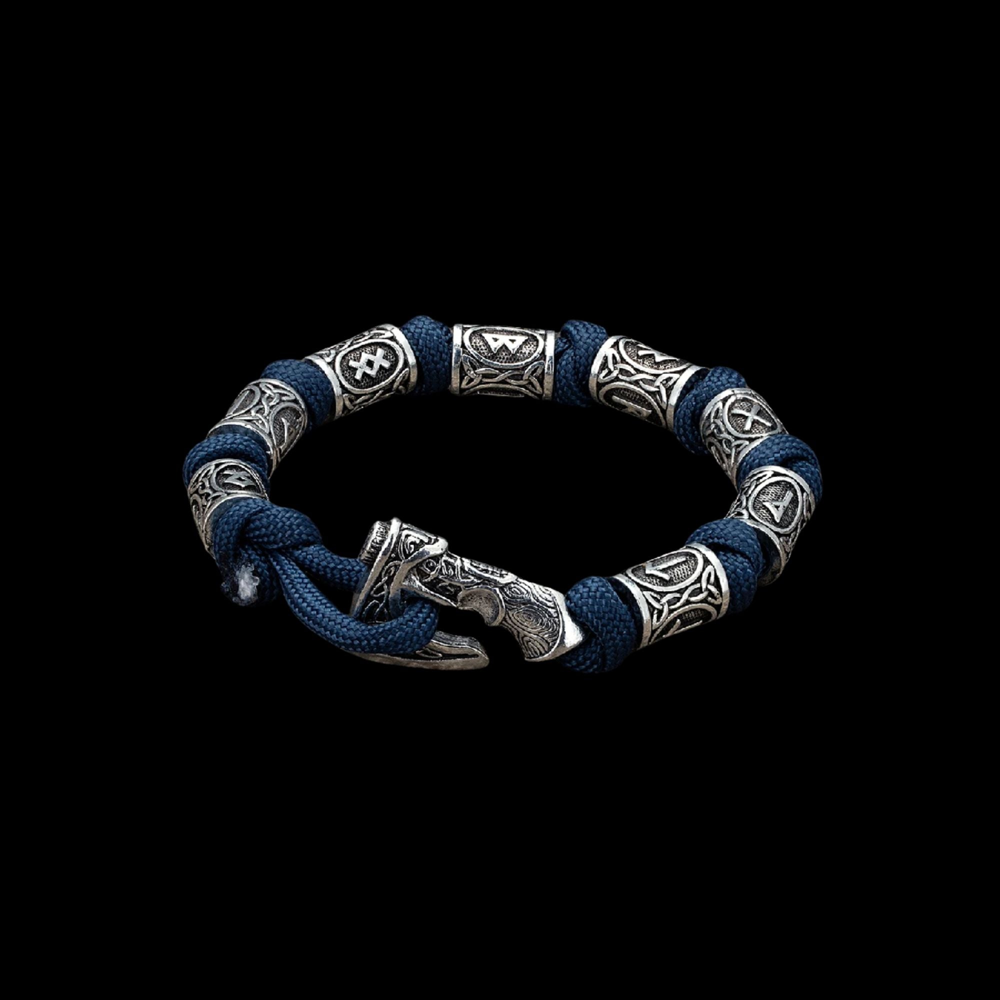 Runes and Axe Paracord Bracelet