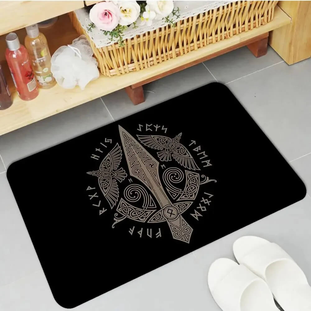 Norse Symbols Doormat