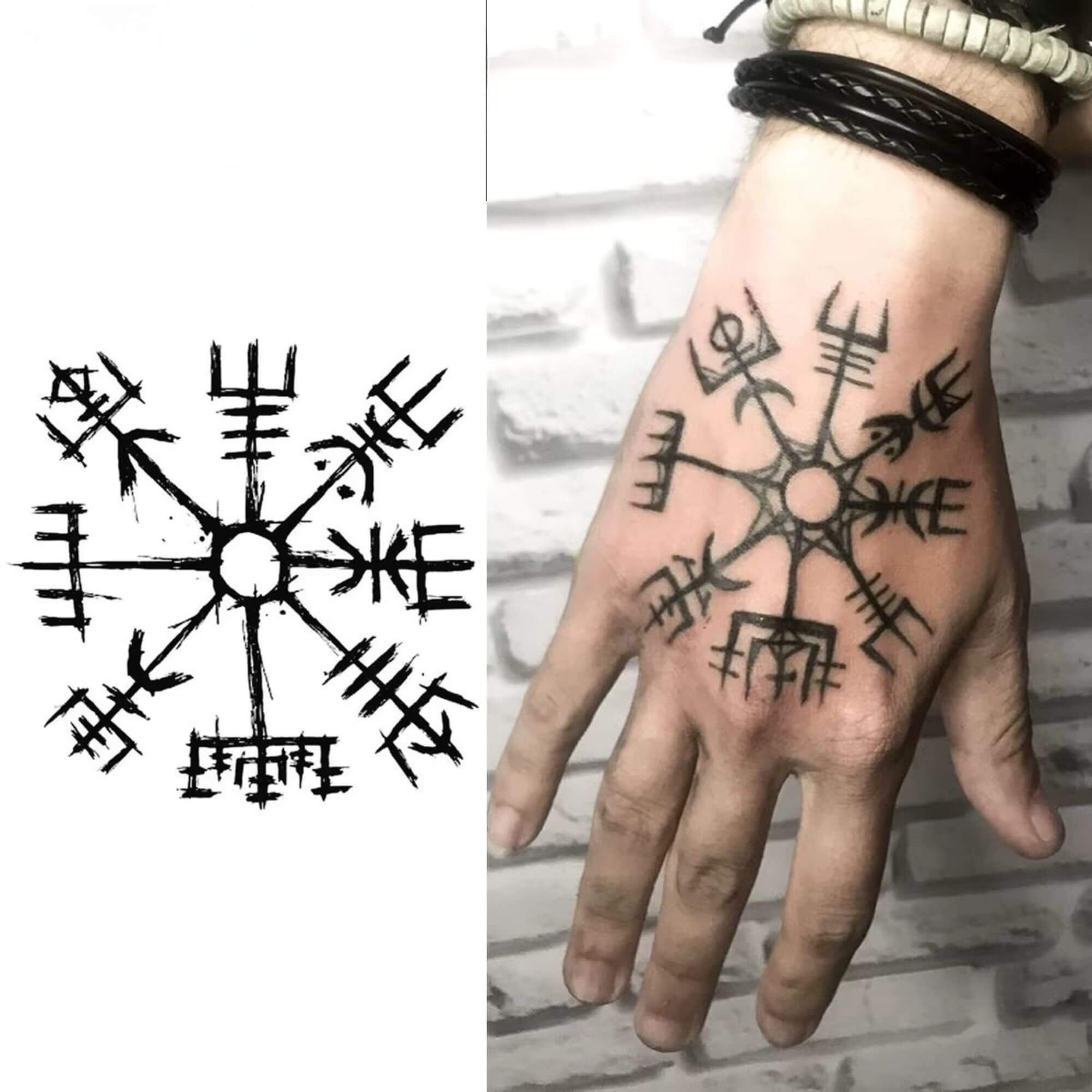 Vegvísir Temporary Tattoo