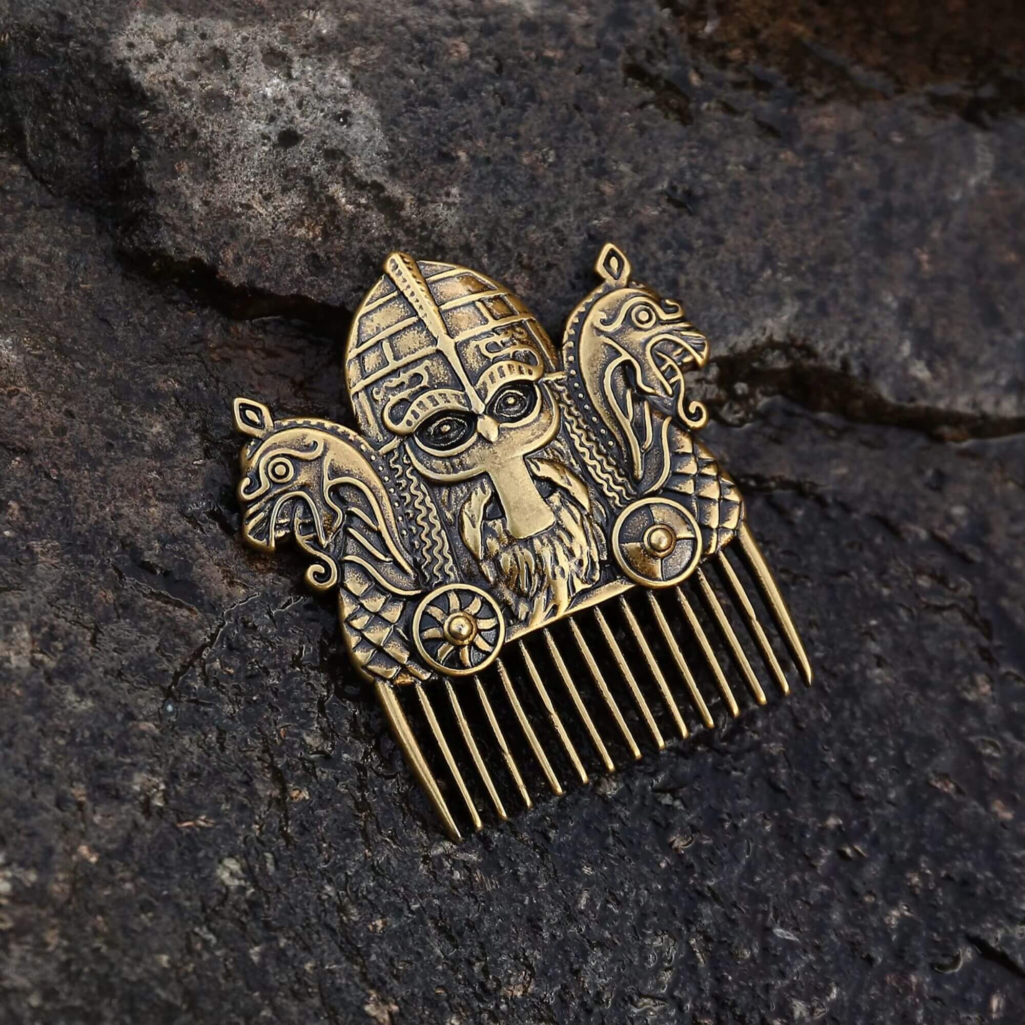 Viking Longship Comb