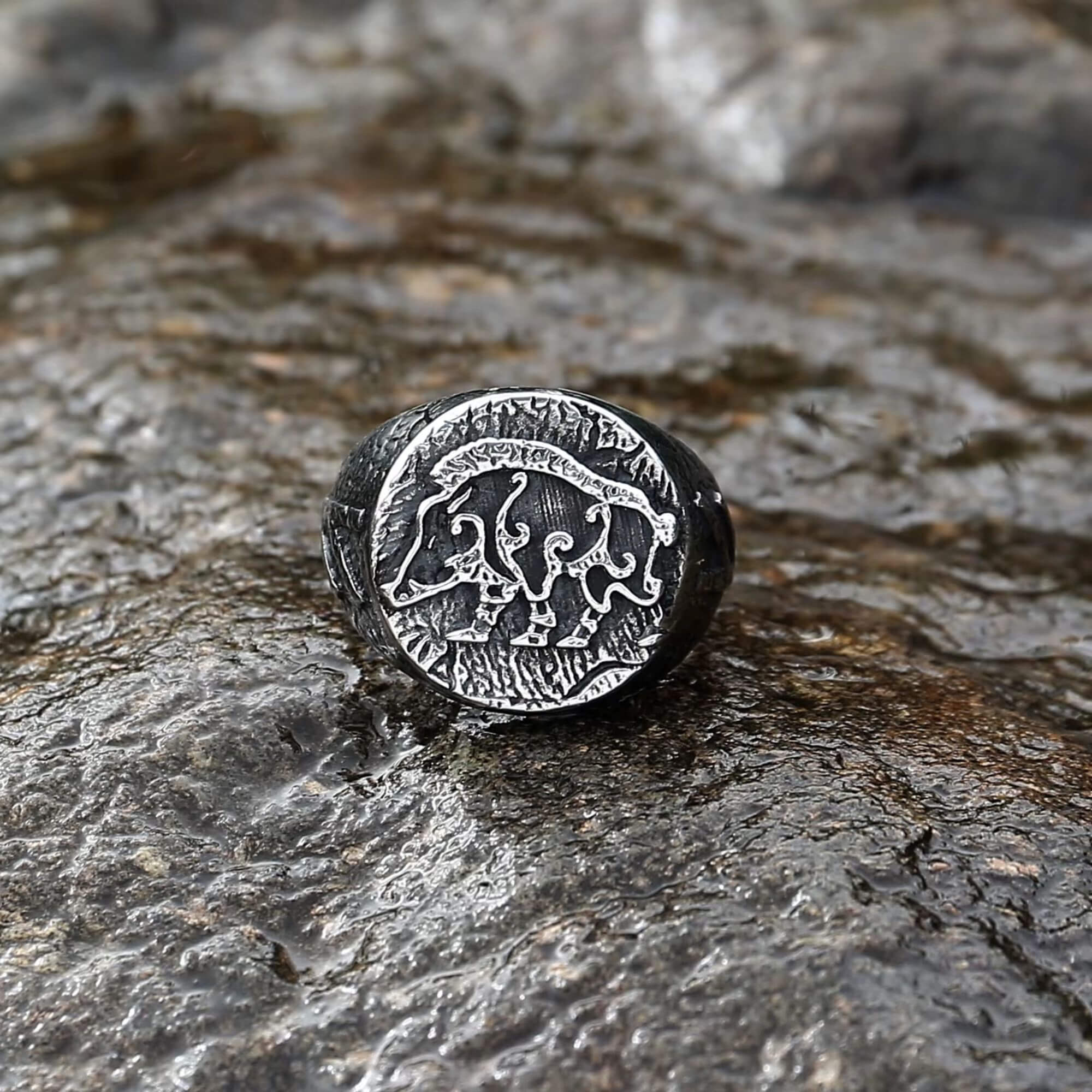 Norse Wild Boar Ring
