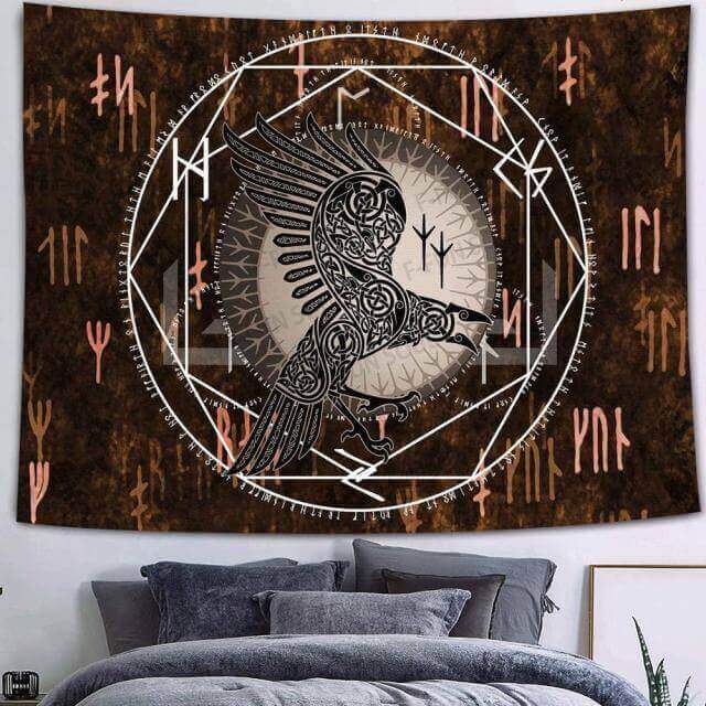Norse Ravens Tapestry