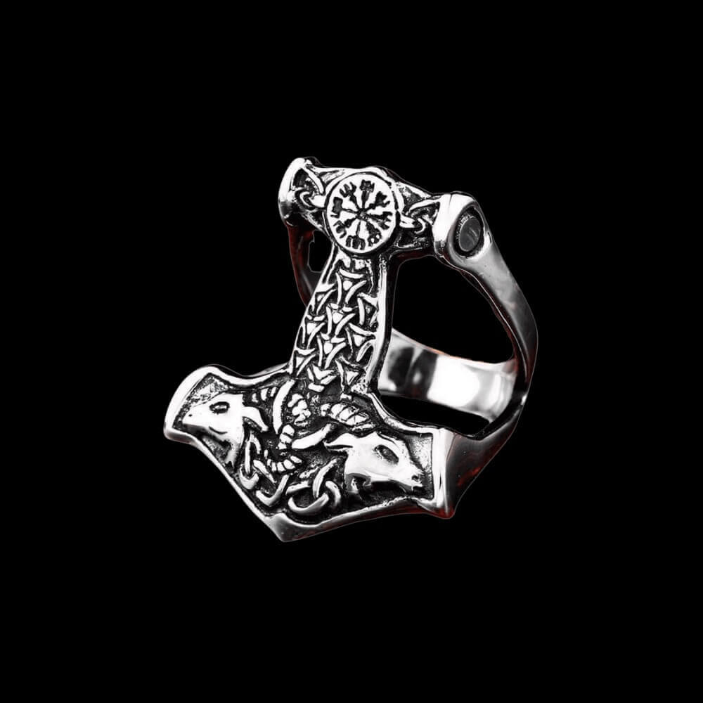 Thor's Hammer and Goats Ring