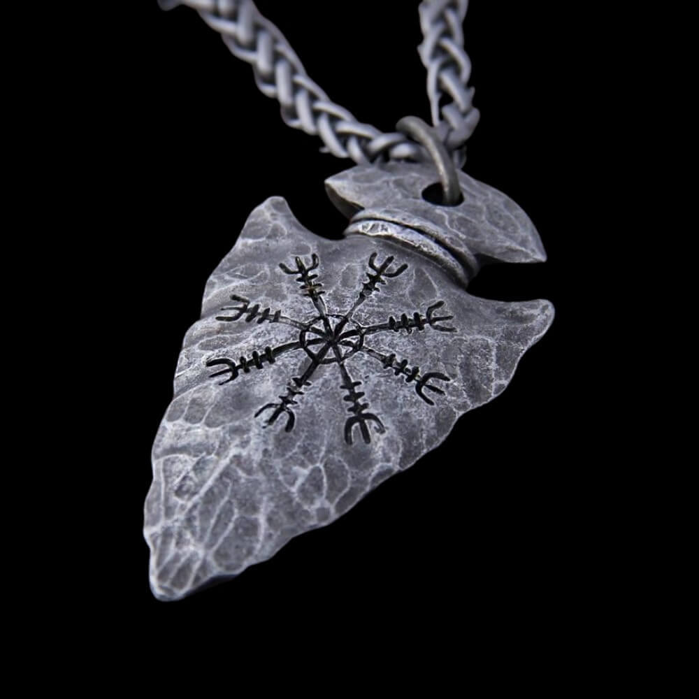 Helm of Awe Norse Spear Necklace