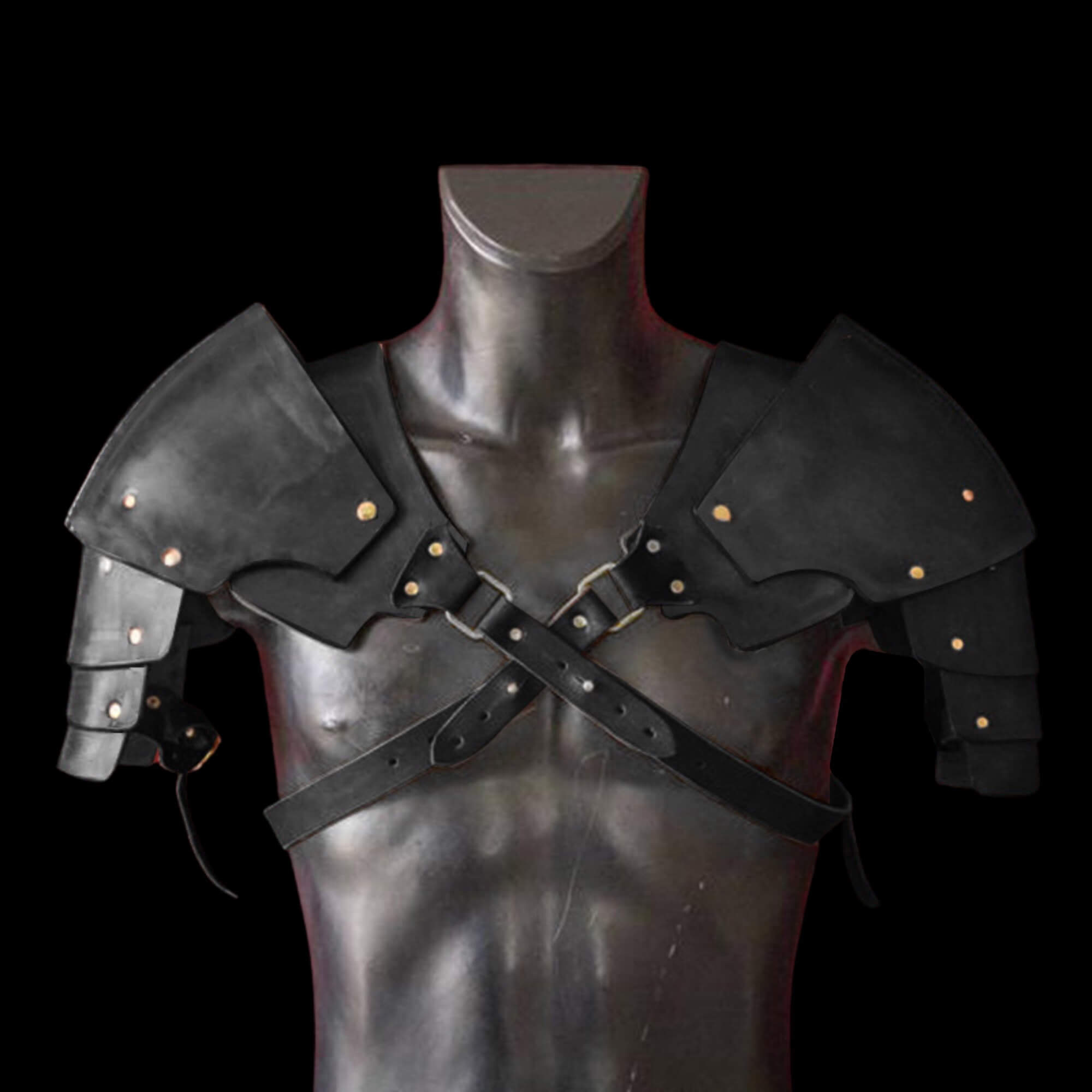 Norse Warrior Leather Pauldron