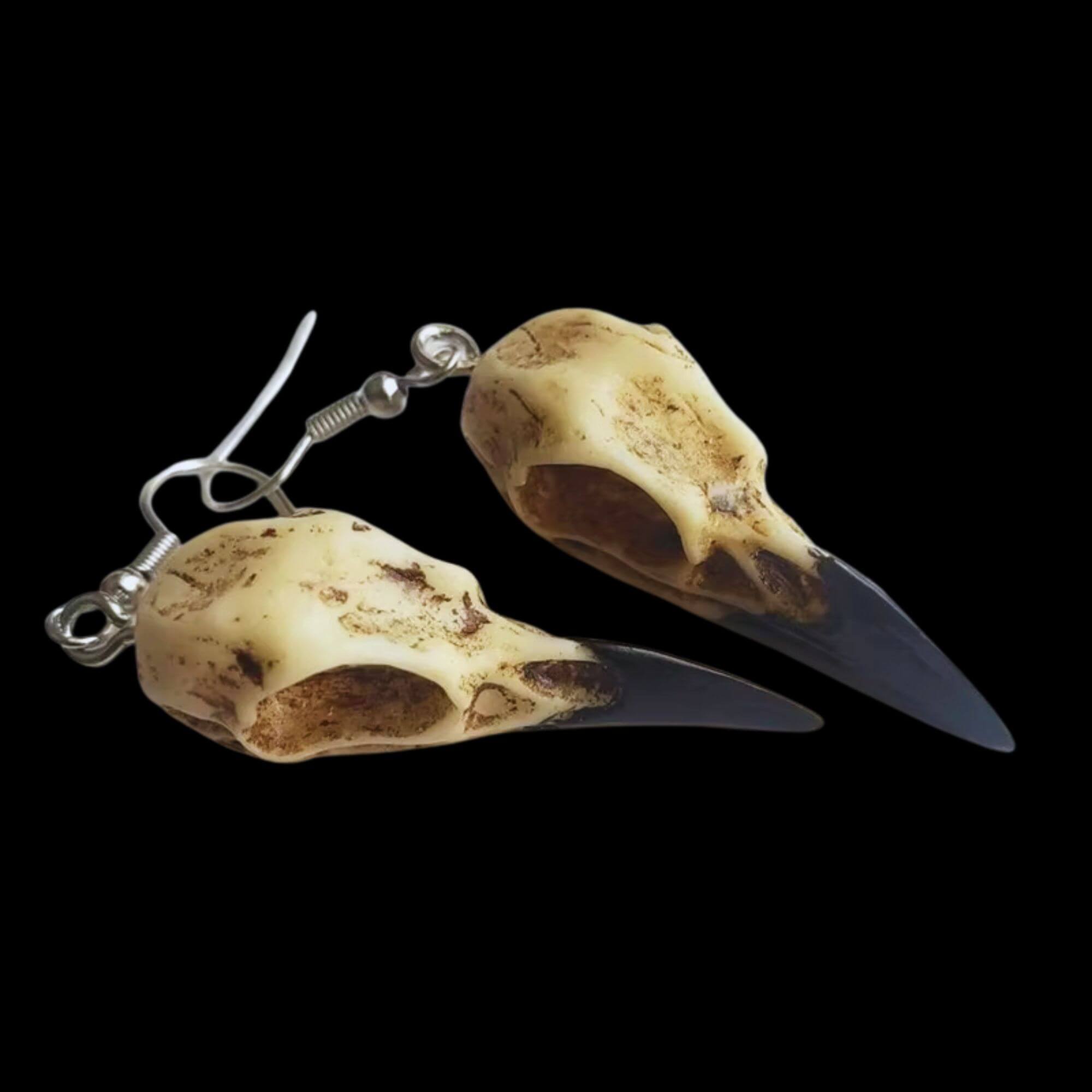 Norse Raven Skull Earring