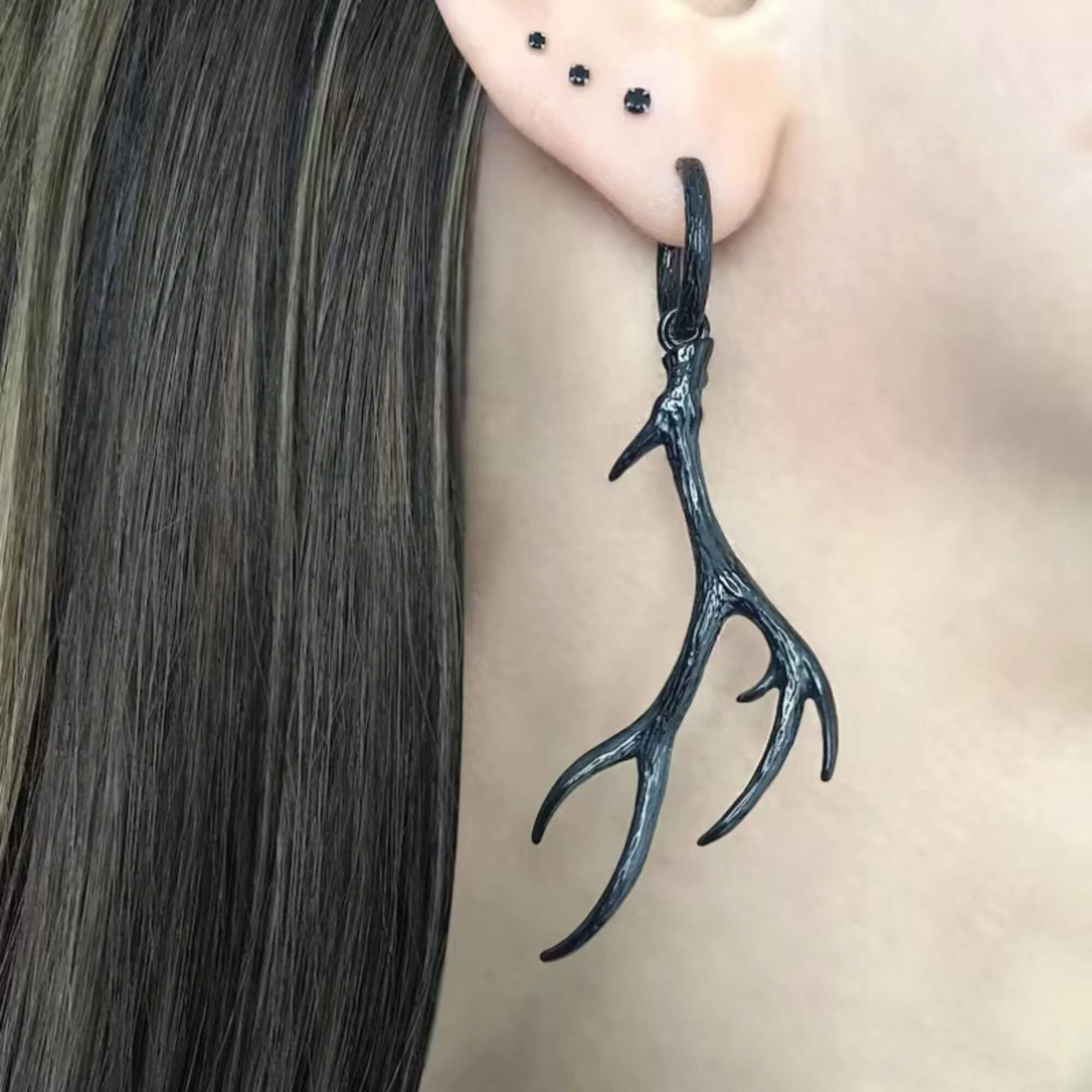 Deer Antlers Earring