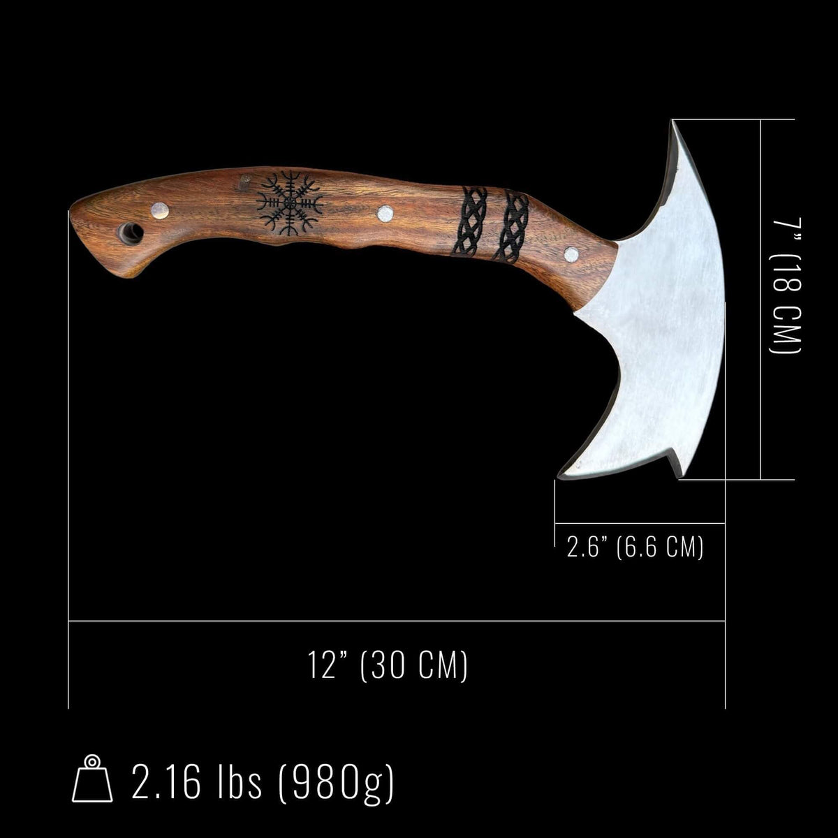 Tomahawk Rune Handmade Norse Tomahawk