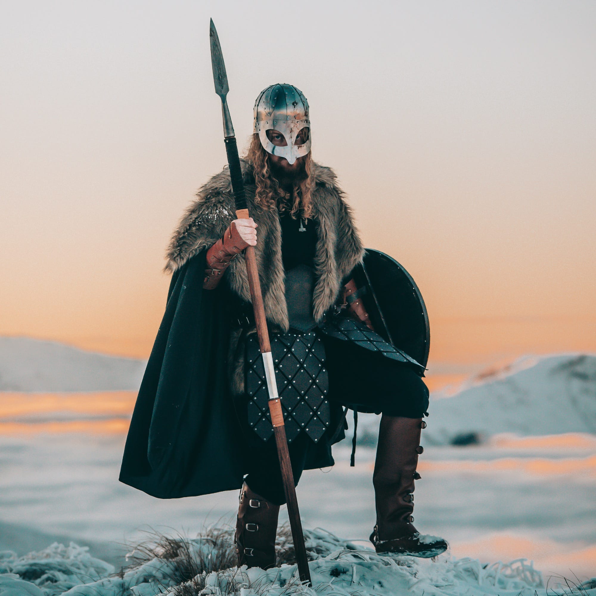 Handmade Viking Buckled Leather Boot Covers