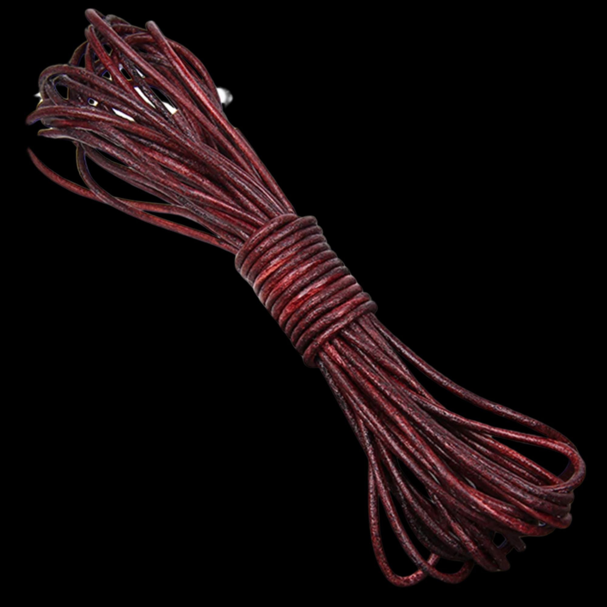 2-meter Round Cow Leather Cord