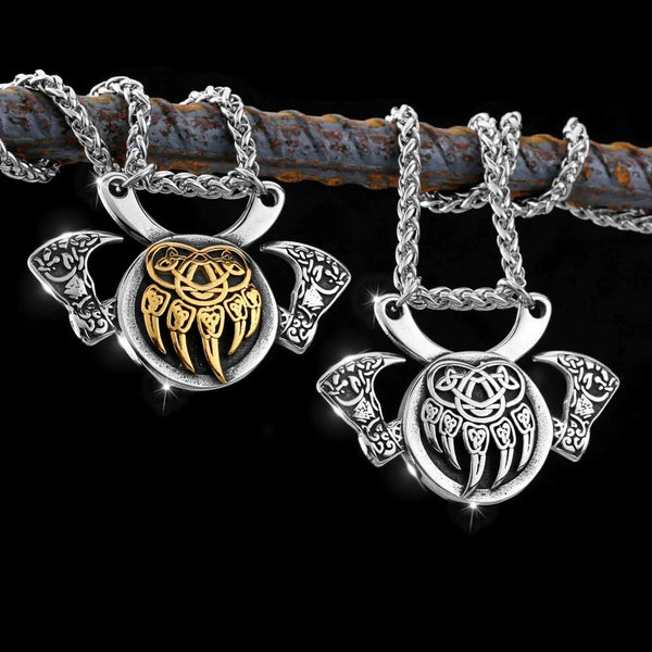 ネックレス・ペンダント Bear's two-claw necklace Bear Claw Necklace - Bronze Bear Claw Pendant - Etsy