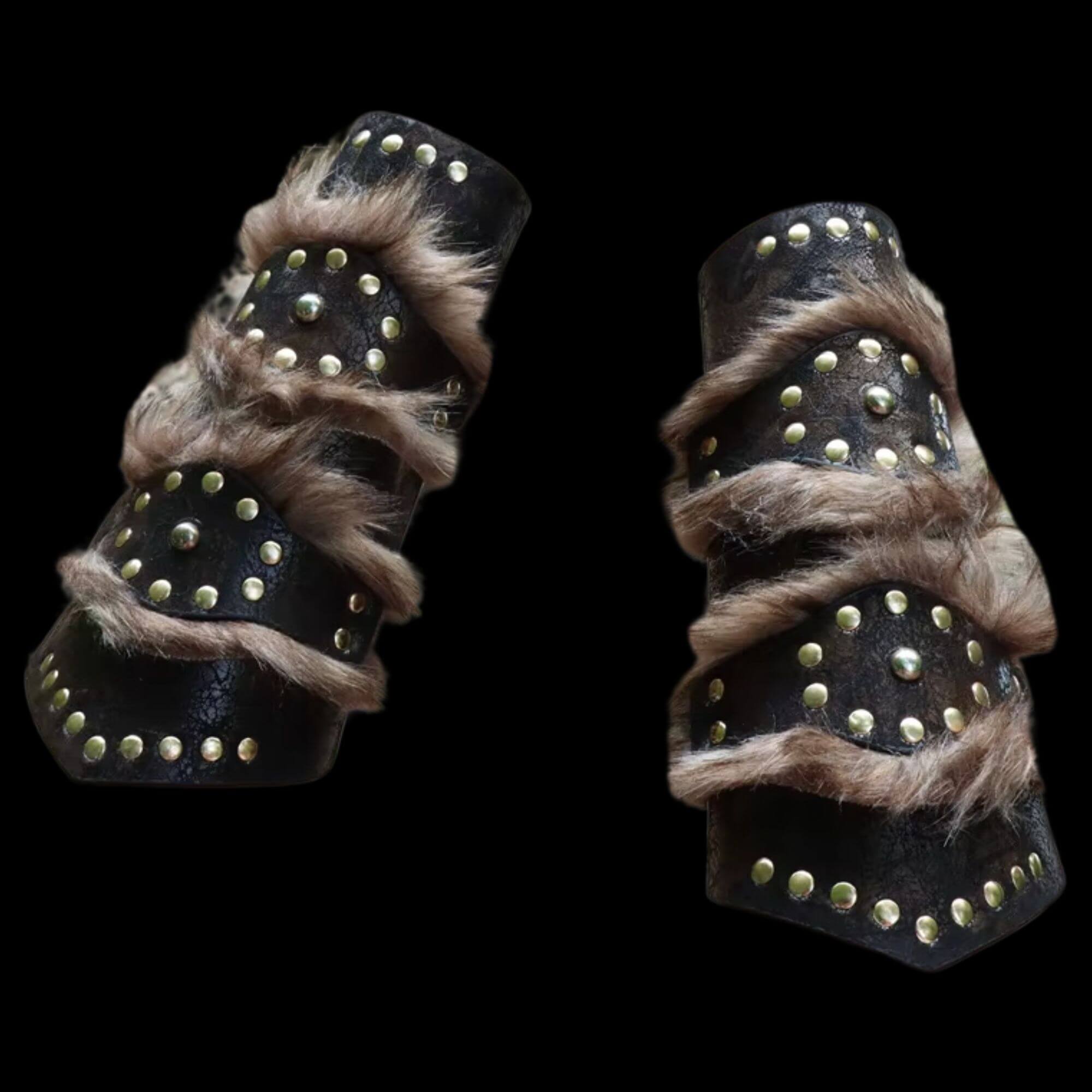 Fur Viking Warrior Bracers