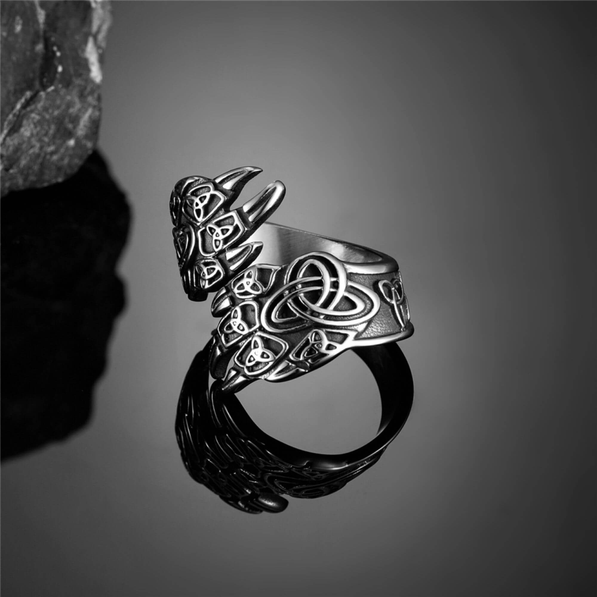 Iyoba Idia African Ring - Silver (Unisex & Adjustable) African Jewelry – Aṣọ