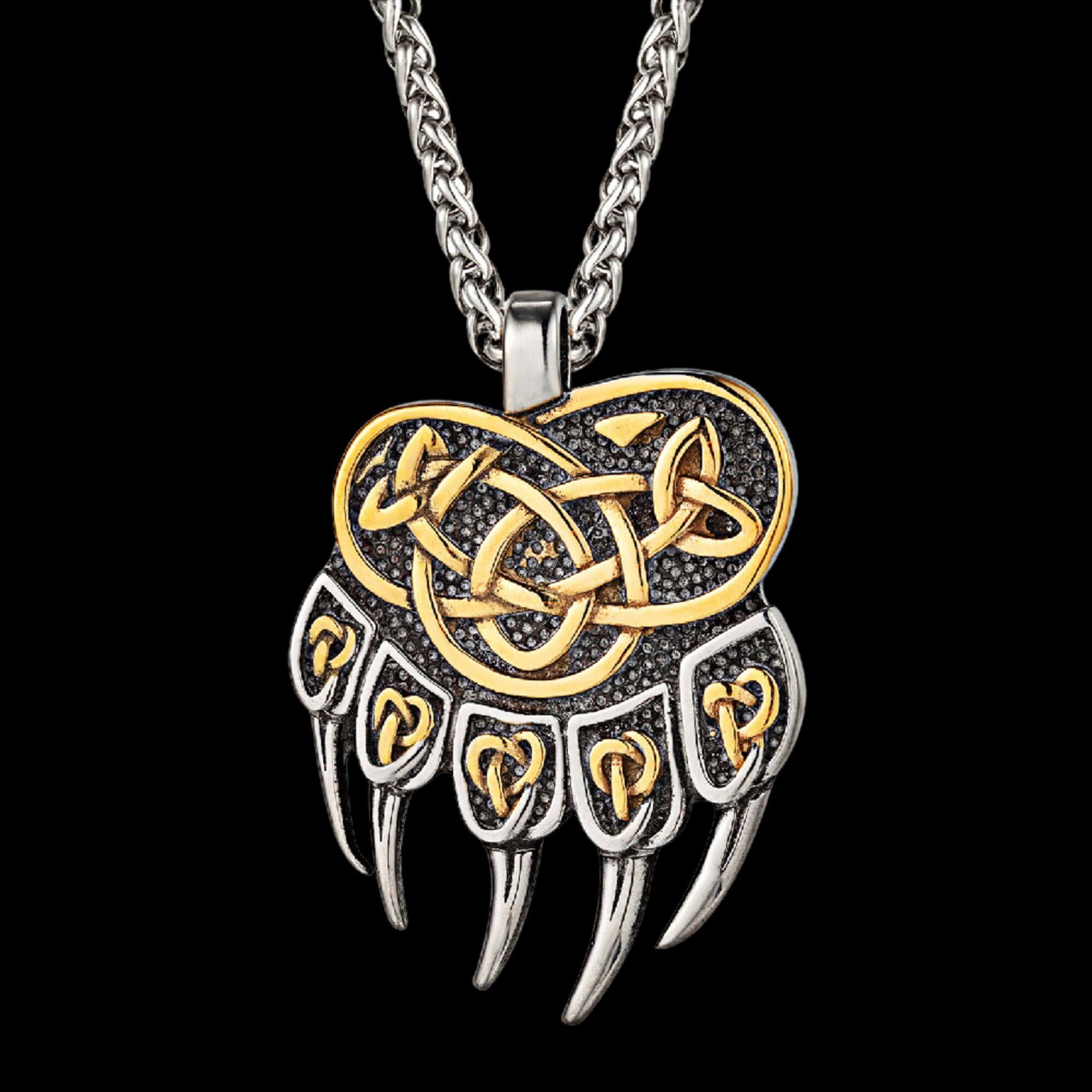 Norse Bear Paw Necklace Odin s Treasures norse-bear-paw-necklace-odin-s-treasures