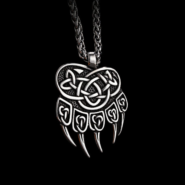 Norse Bear Paw Necklace - Odin's Treasures