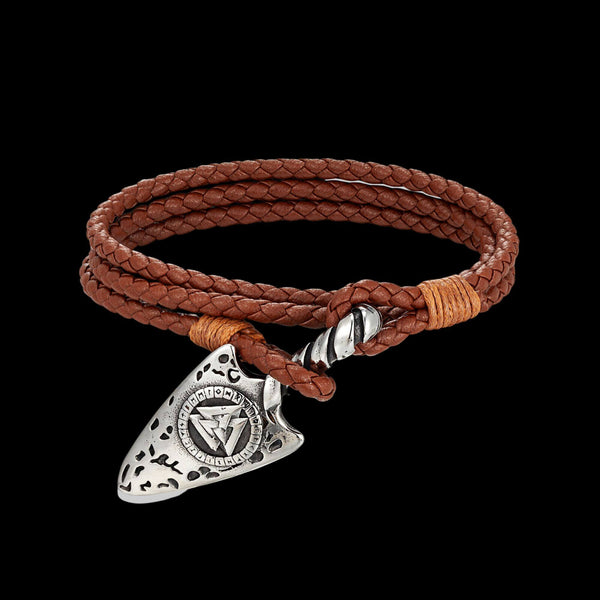 Hefty Braided Leather Bracelet – Odin Leather Goods