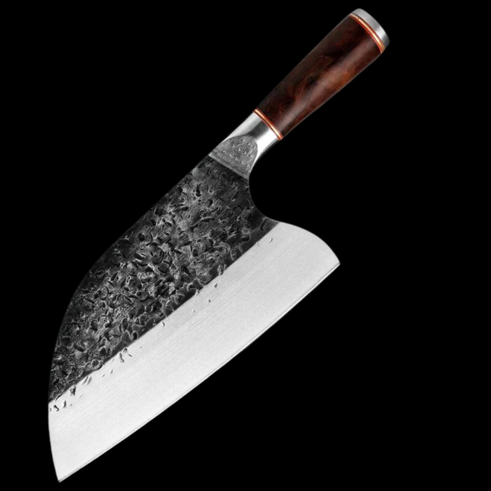 Chinese Cleaver Kitchen Knives Handmade Forged Chef Knife High-carbon Clad  Steel Cut Bone Axe Buthcer