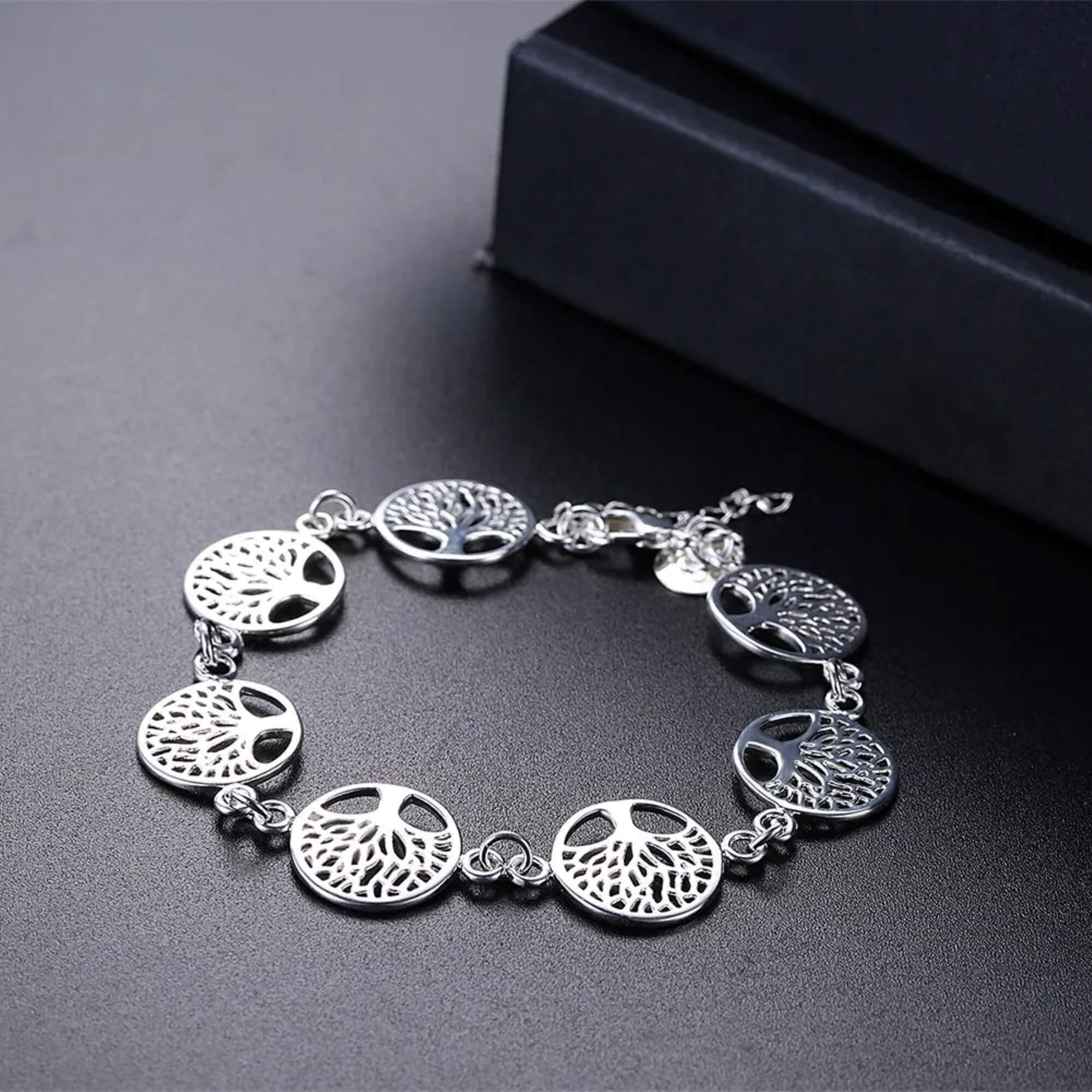 Tree Of Life Silver Bracelet