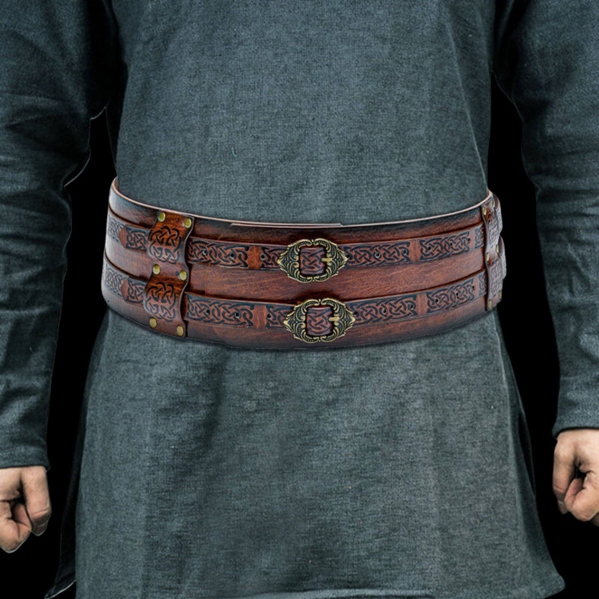 Viking Queen Leather Belt Corset Style Belt Waist Cincher Genuine Leather  Fantasy Belt Viking Style Tooled Leather 