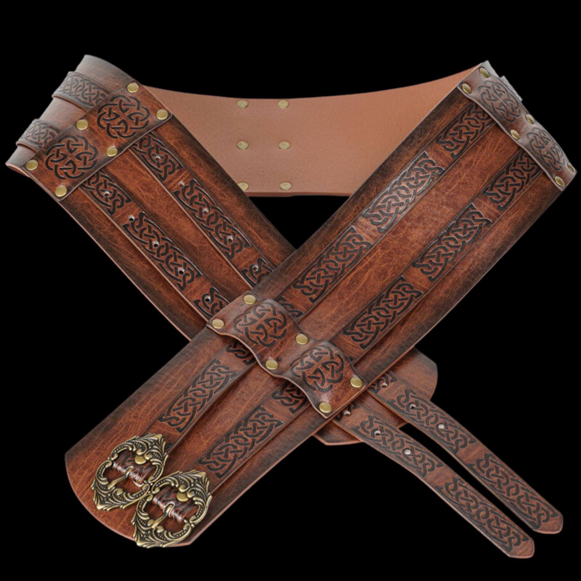 Knotwork Double-Buckle Belt