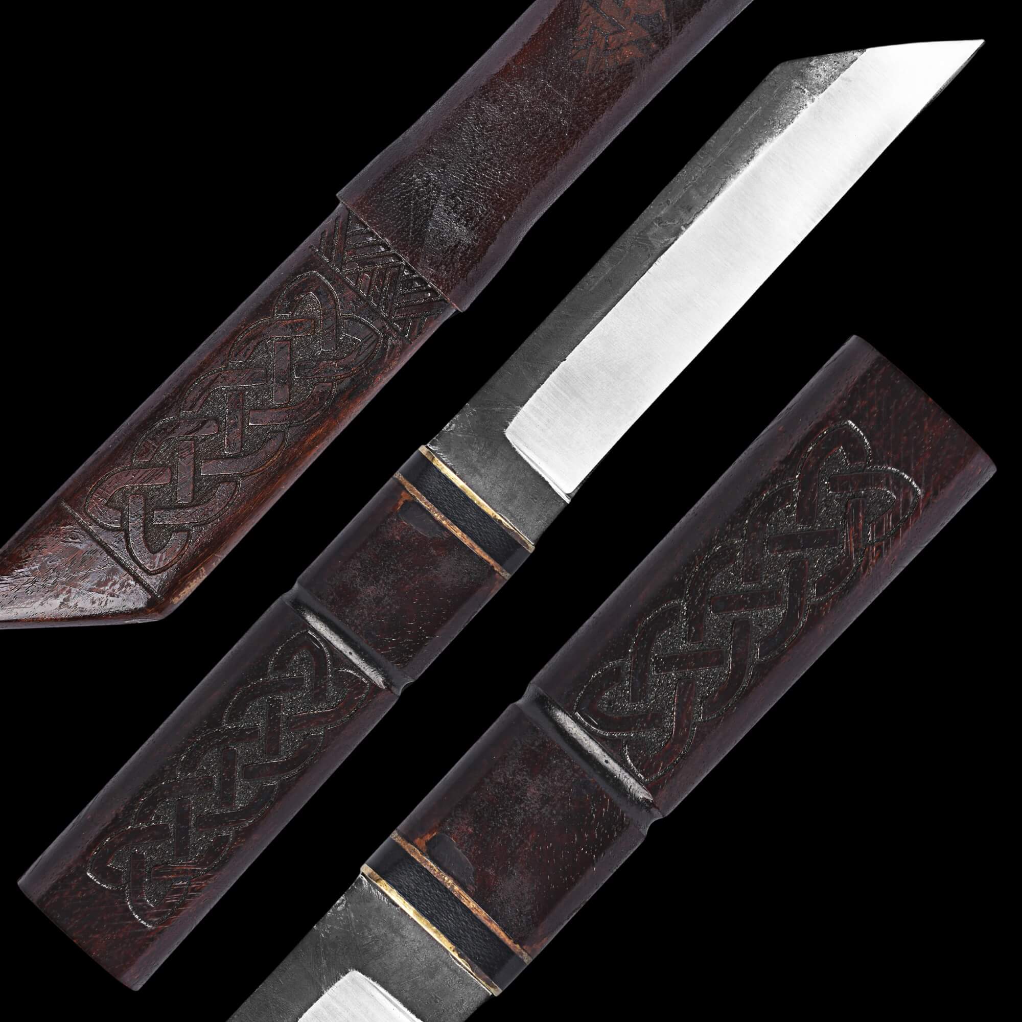 Handmade Norse Seax with Knotwork