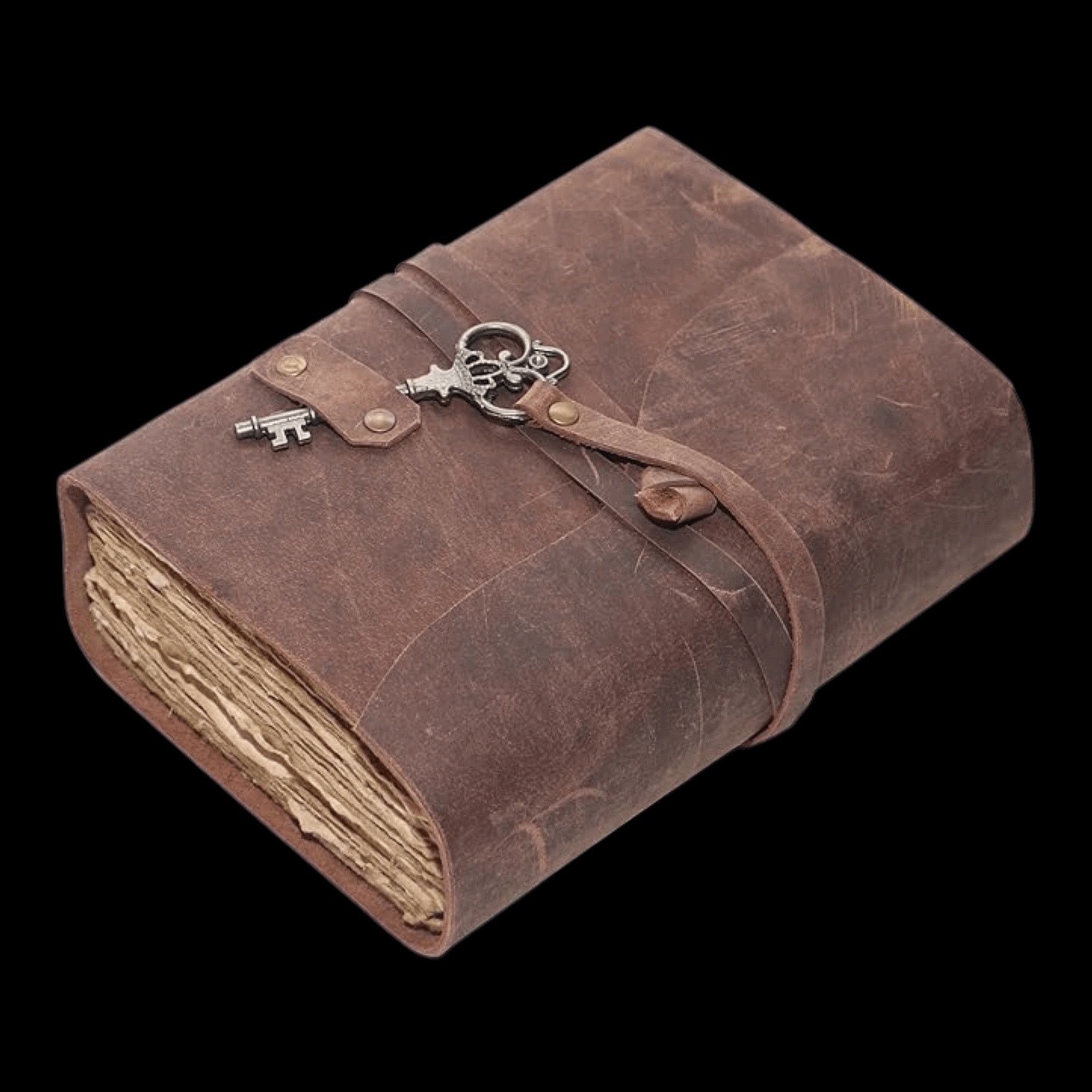 Seer’s Leather Journal with Key of Odin Charm