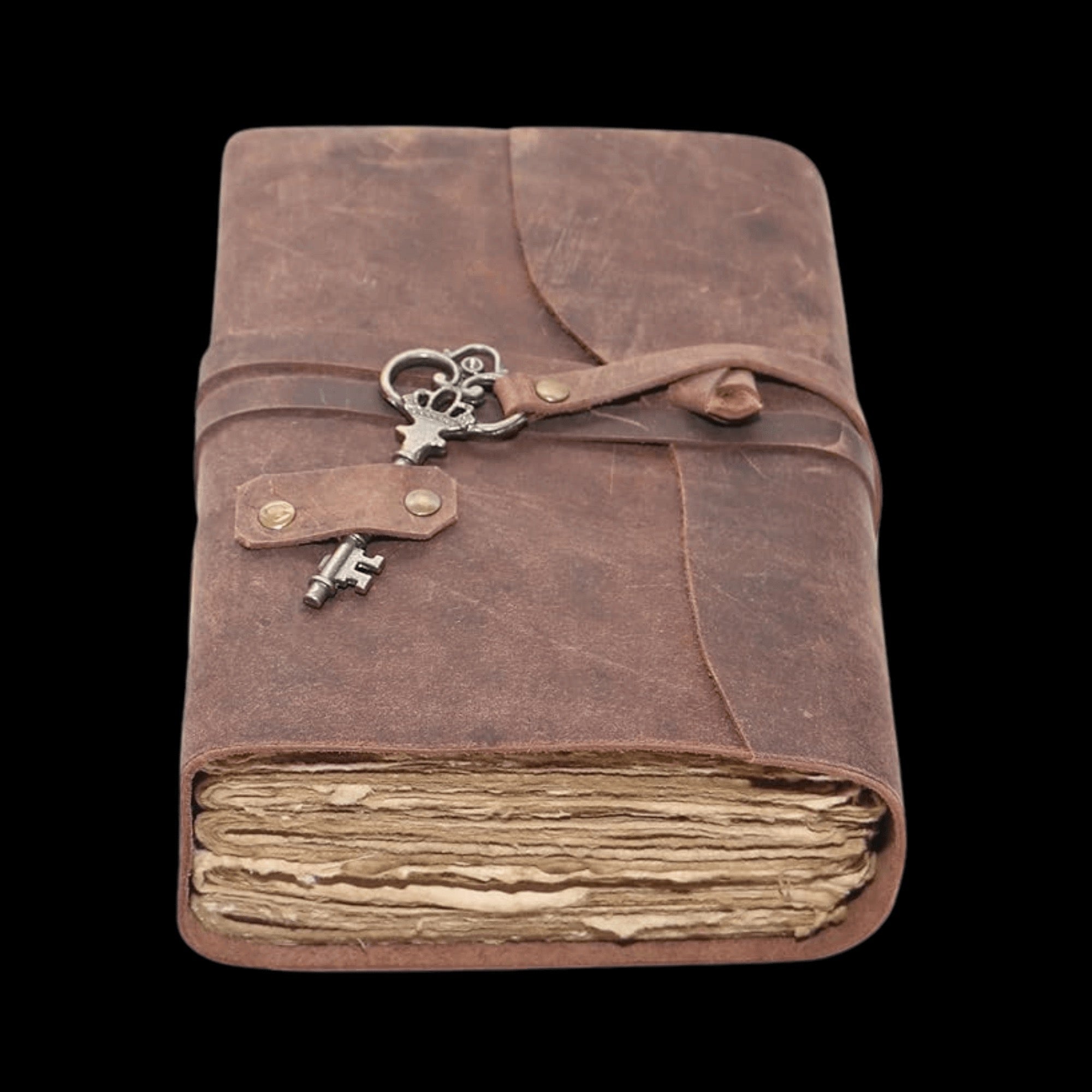 Seer’s Leather Journal with Key of Odin Charm