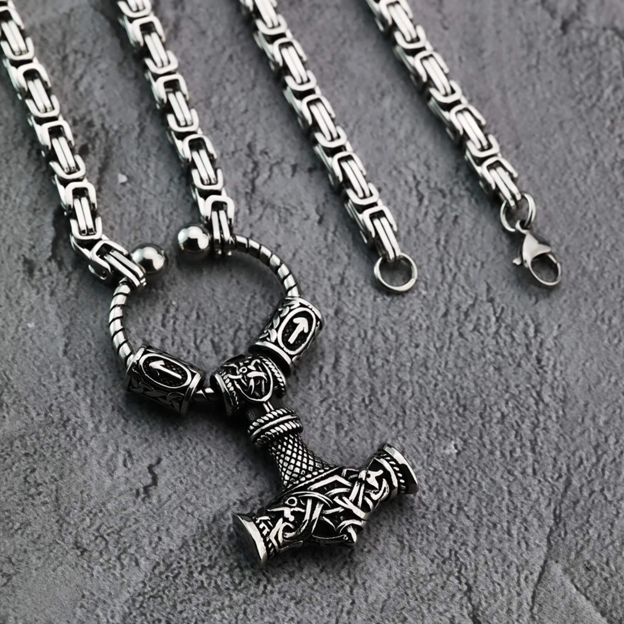 Mjolnir Kings Chain Necklace