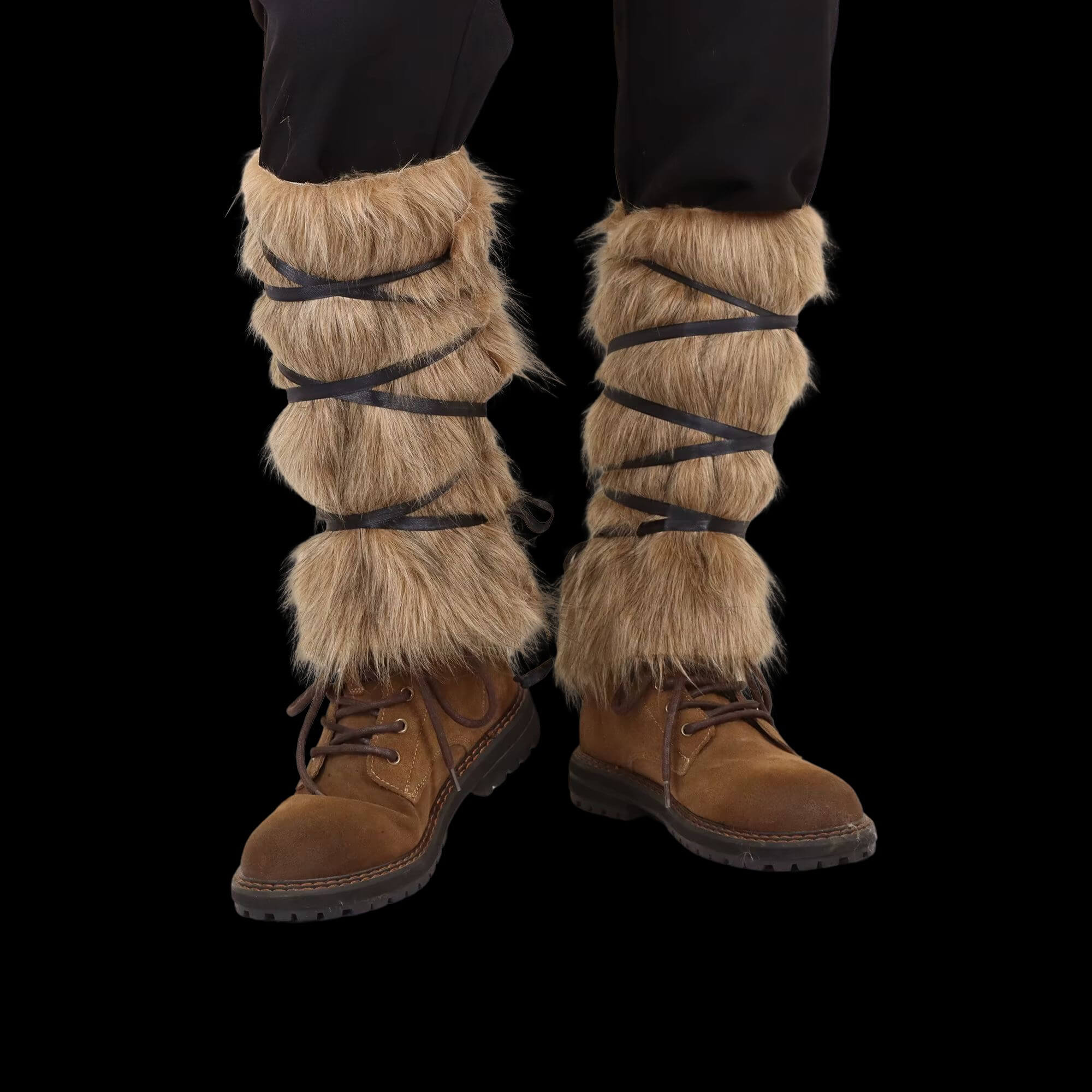 Rope-Tied Fur Boots Cover