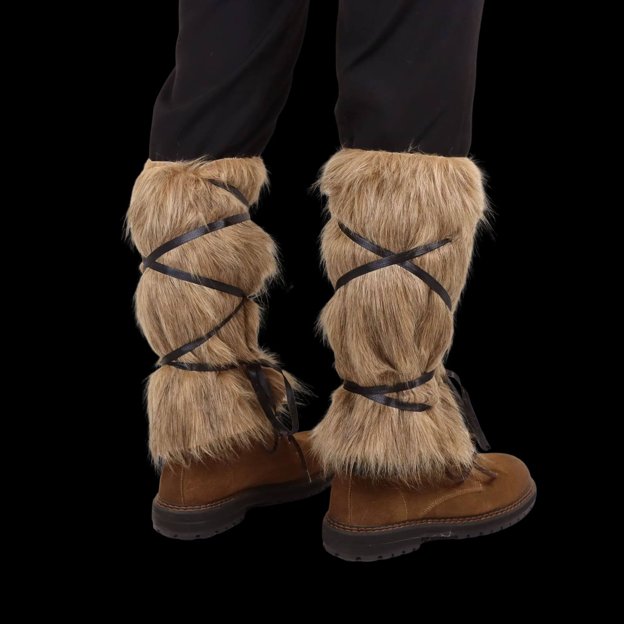 Rope-Tied Fur Boots Cover