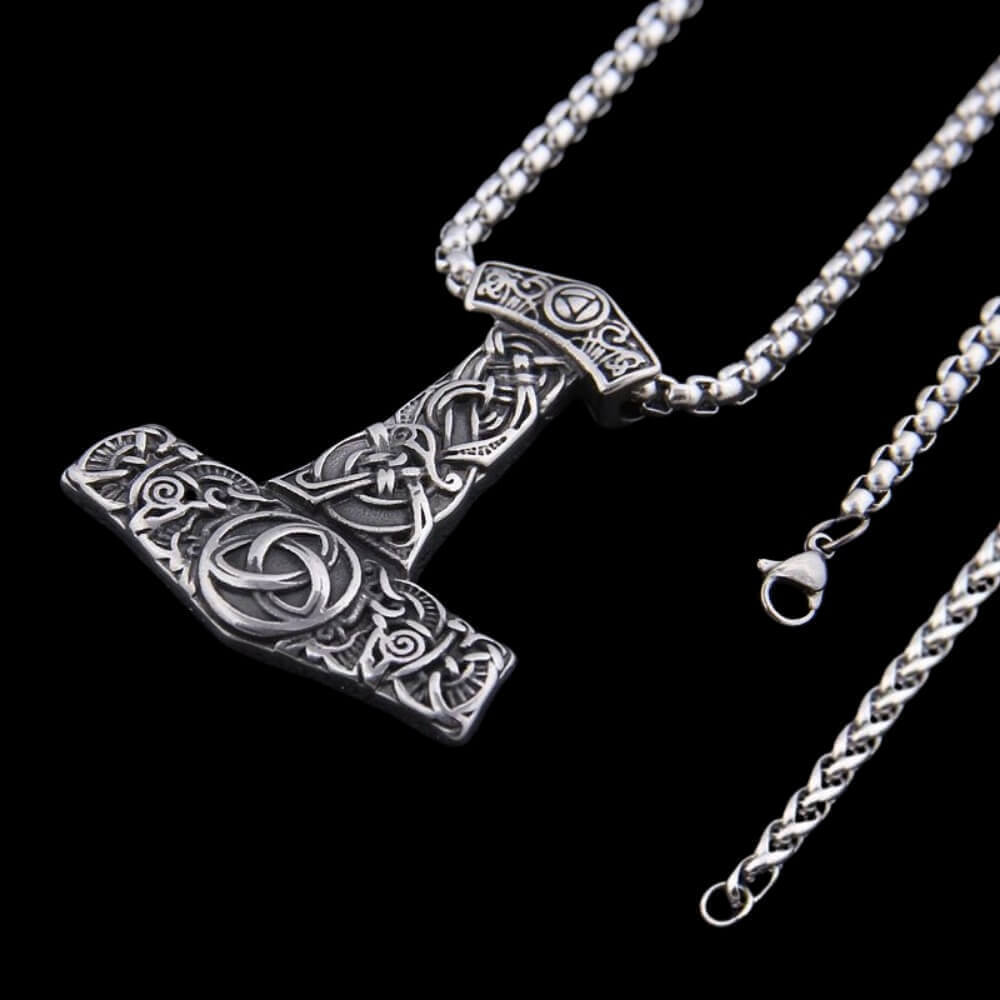 Mjölnir and Triquetra Necklace