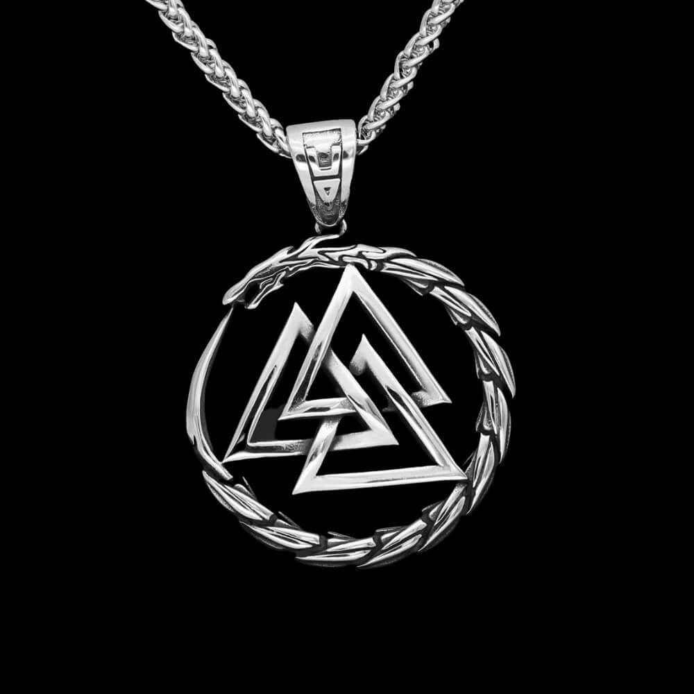 Jörmungandr and Valknut Necklace