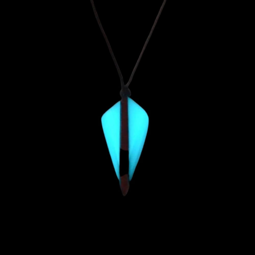 Luminous Viking Spearhead Necklace