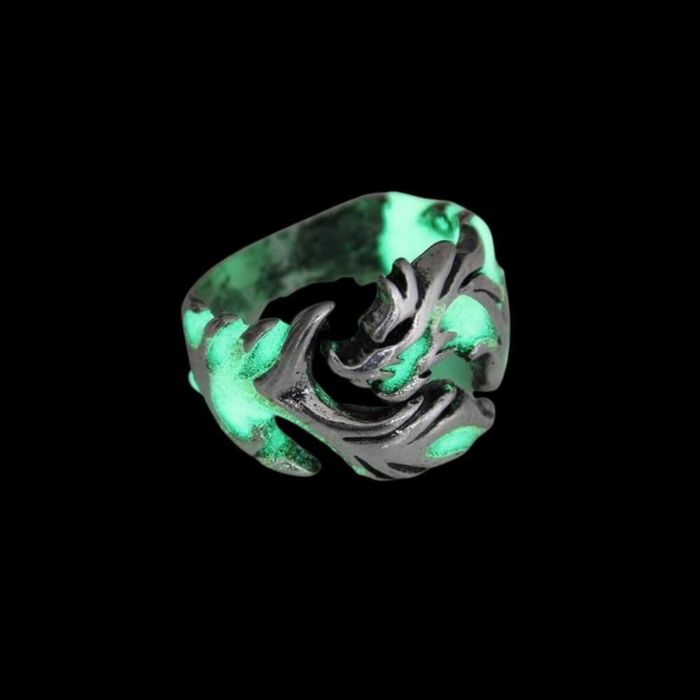 Norse Dragon Glowing Ring