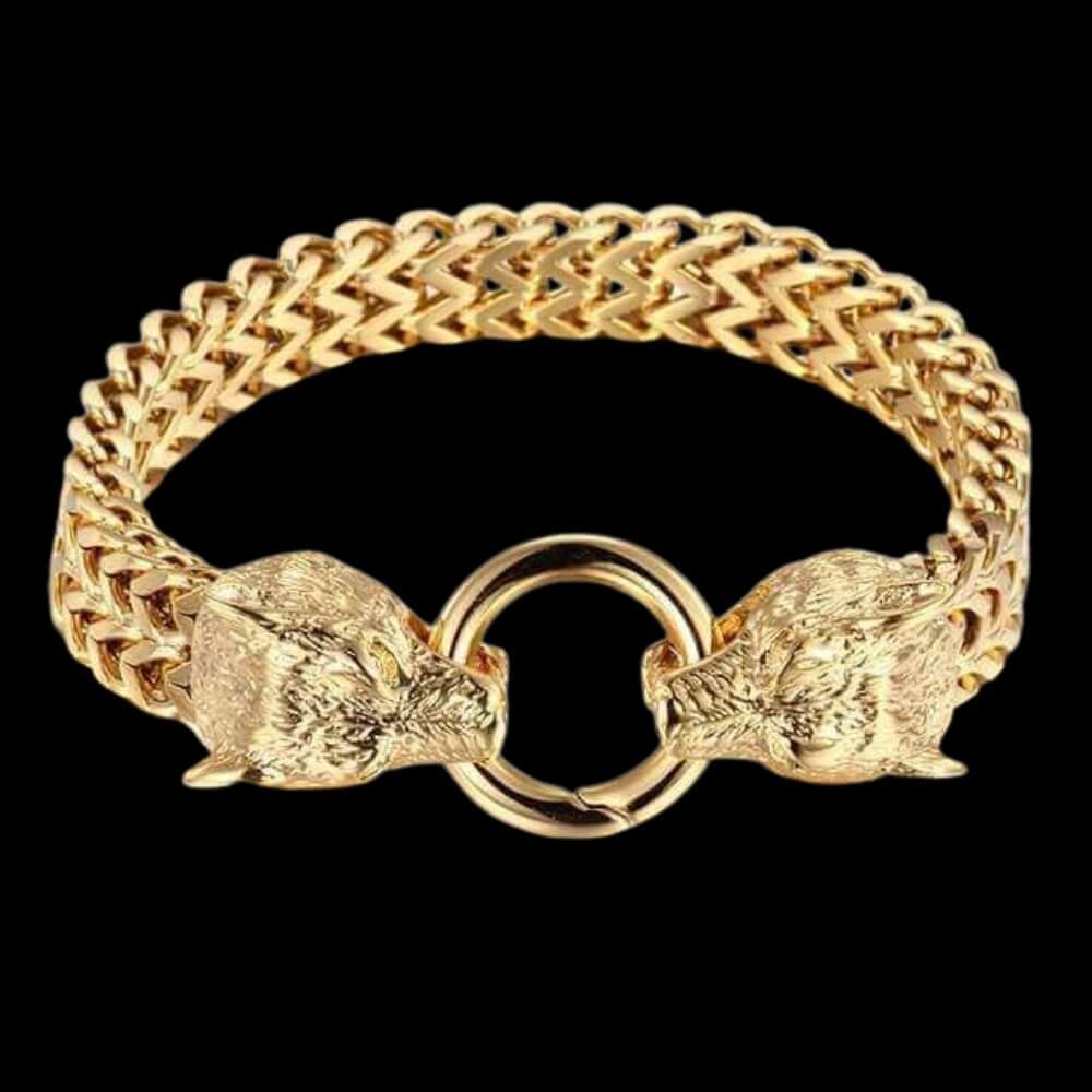 Odin's Wolves Mesh Chain Bracelet