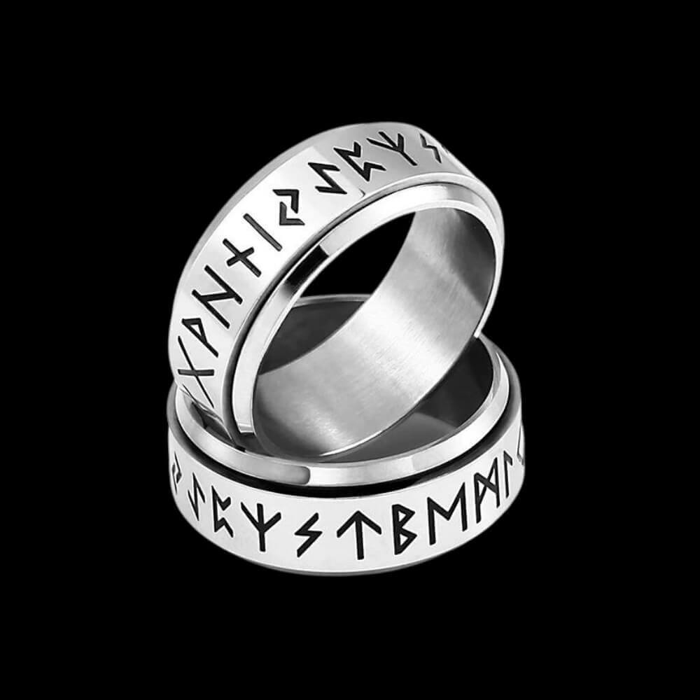 Runes Rotatable Ring