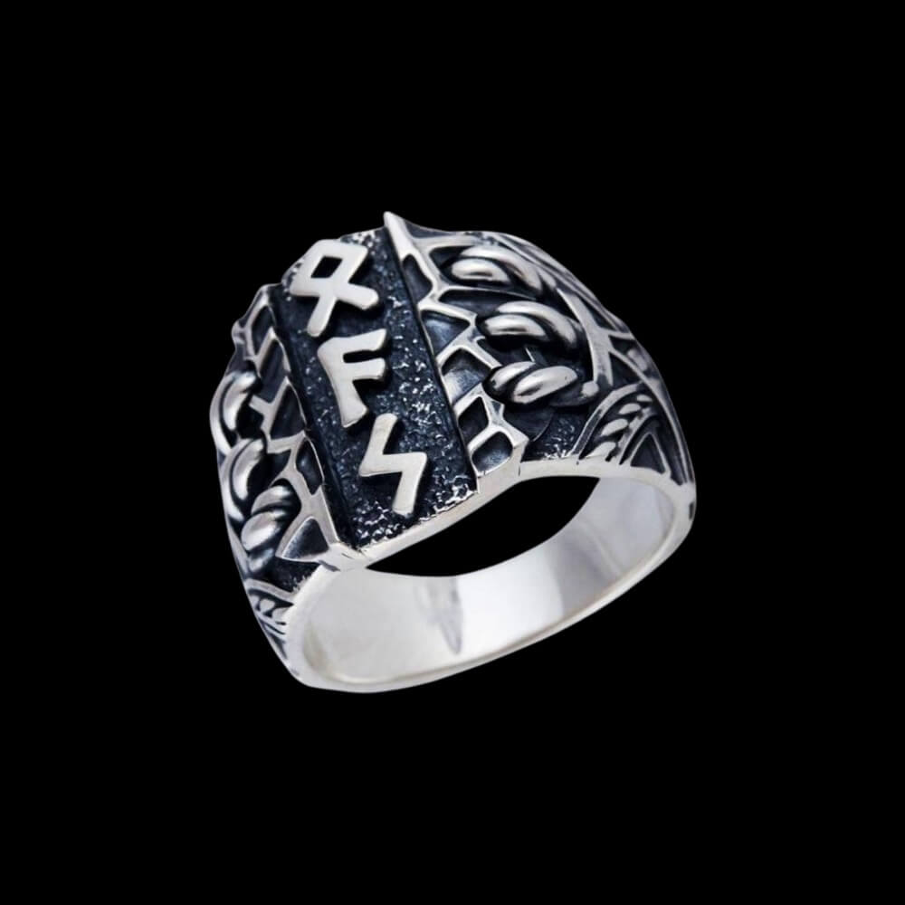 Runes Bold Ring