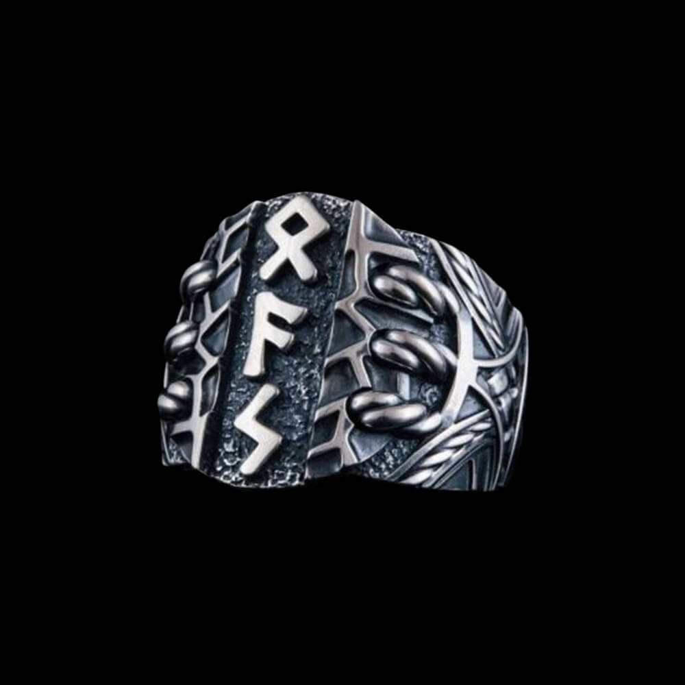 Runes Bold Ring