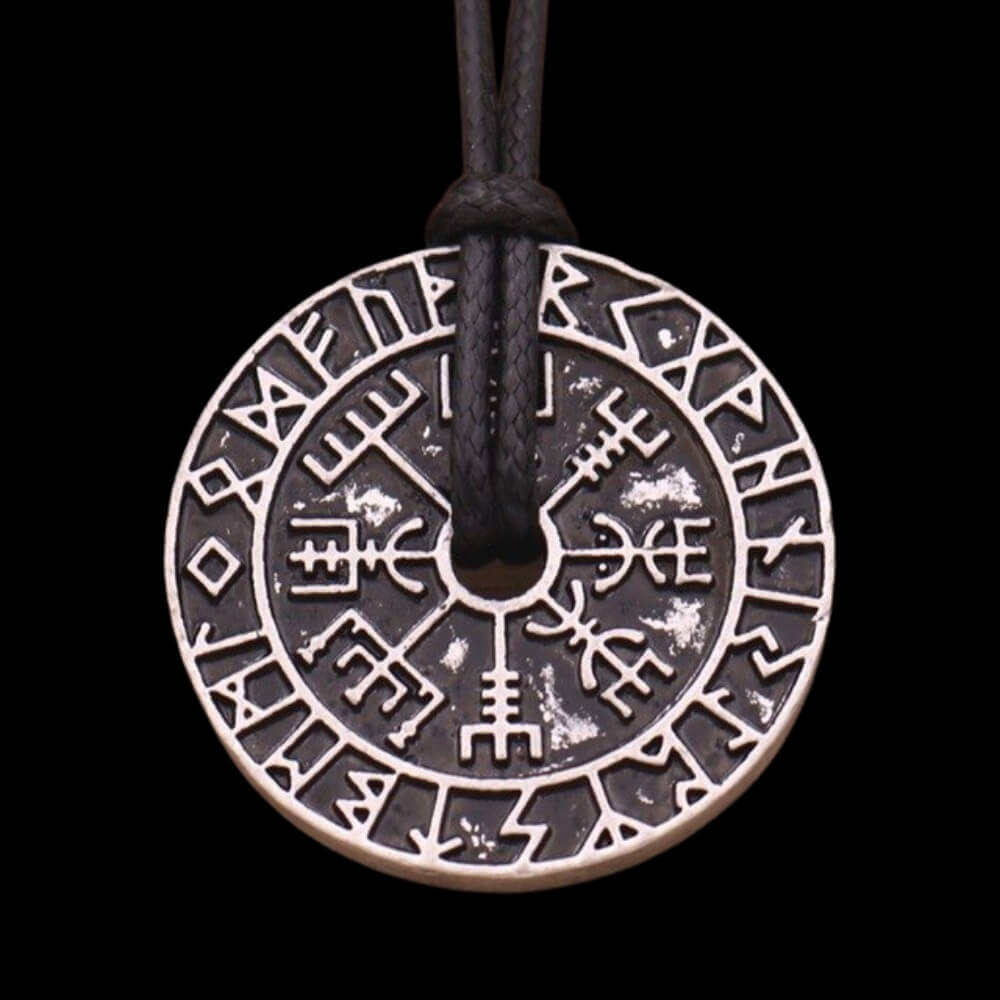 Vegvisir and Runes Necklace