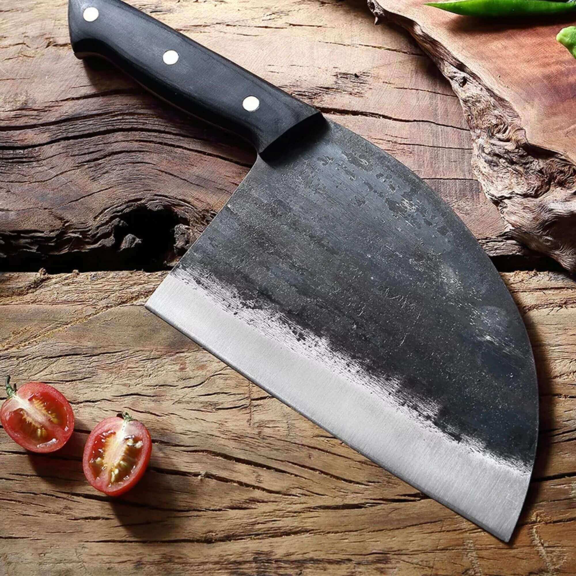 Handmade Cleaver chef knife chopper Kitchen knife Coolina knife Serbian  knife