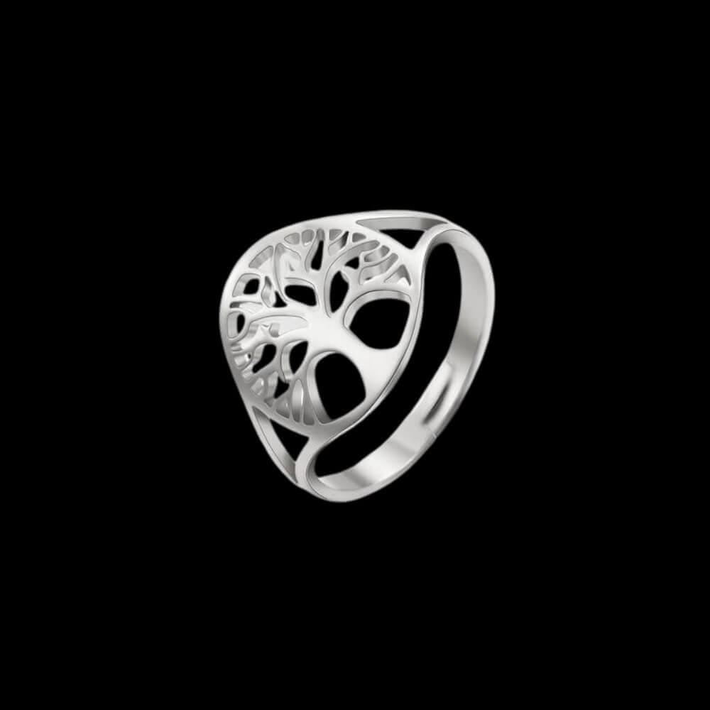 Cobalt Chrome Tree of Life Wedding Ring — Unique Celtic Wedding Rings